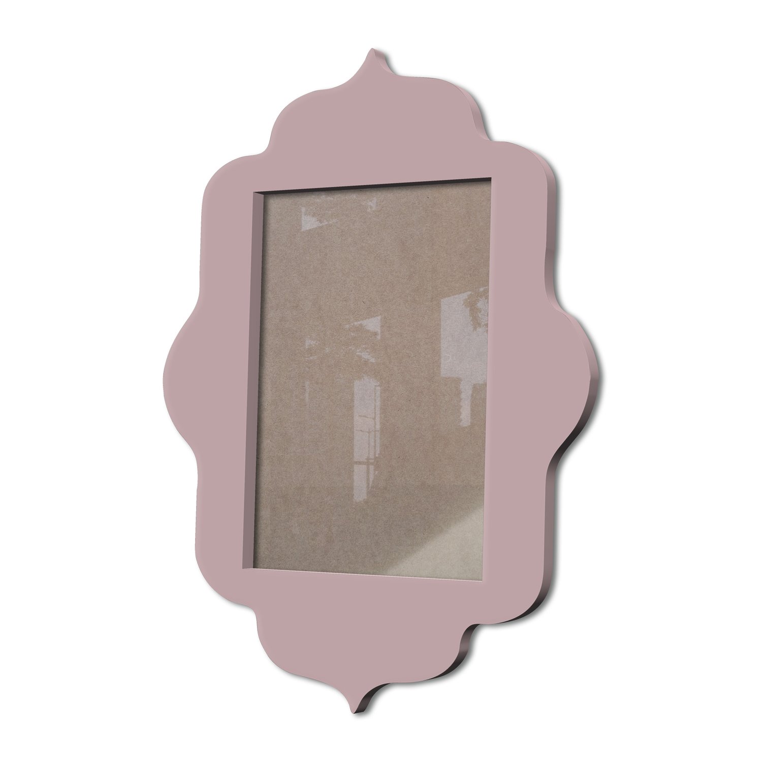 Moldura Provençal Colorida Em Mdf 6 mm Para Quadros Decorativos Com Fundo MDF e Acetato