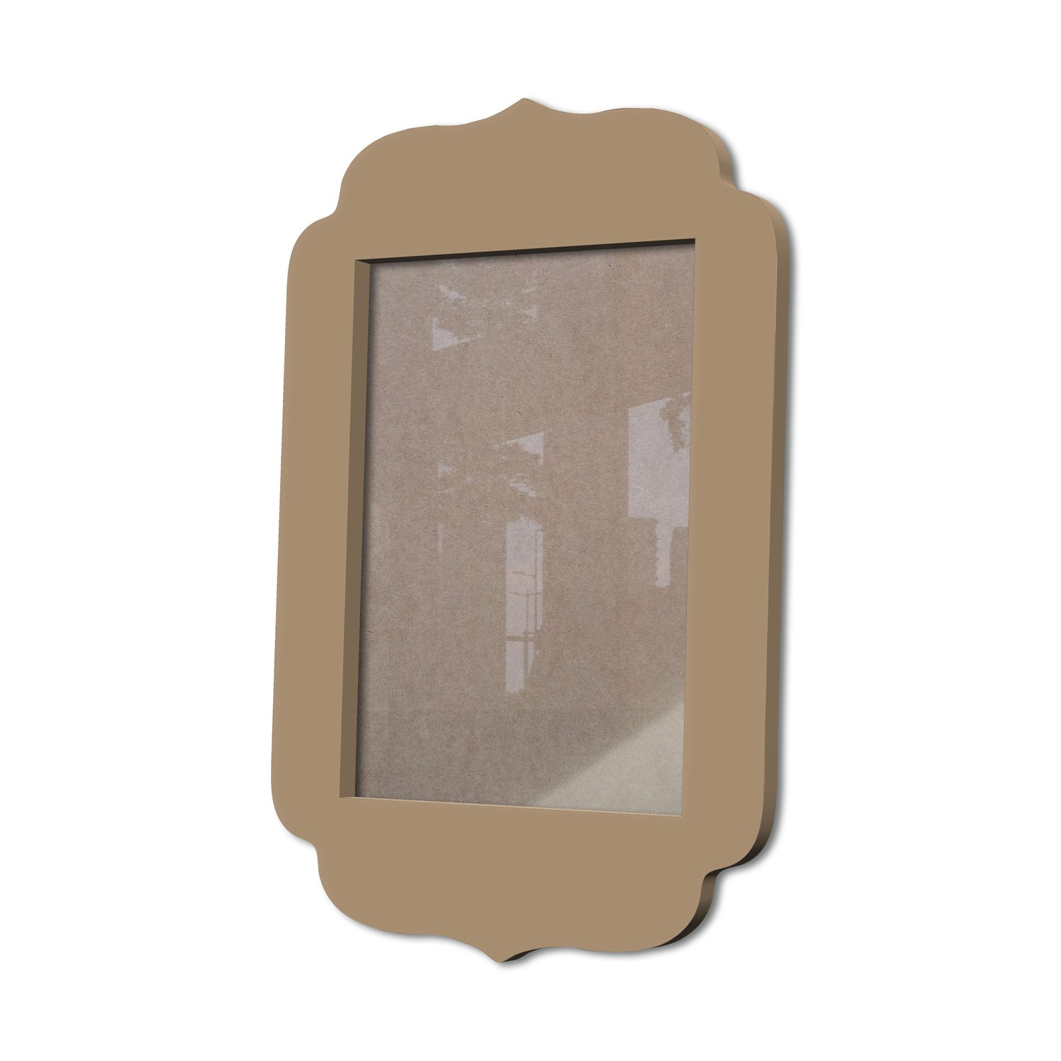 Moldura Provençal Colorida Em Mdf 6 mm Para Quadros Decorativos Com Fundo MDF e Acetato