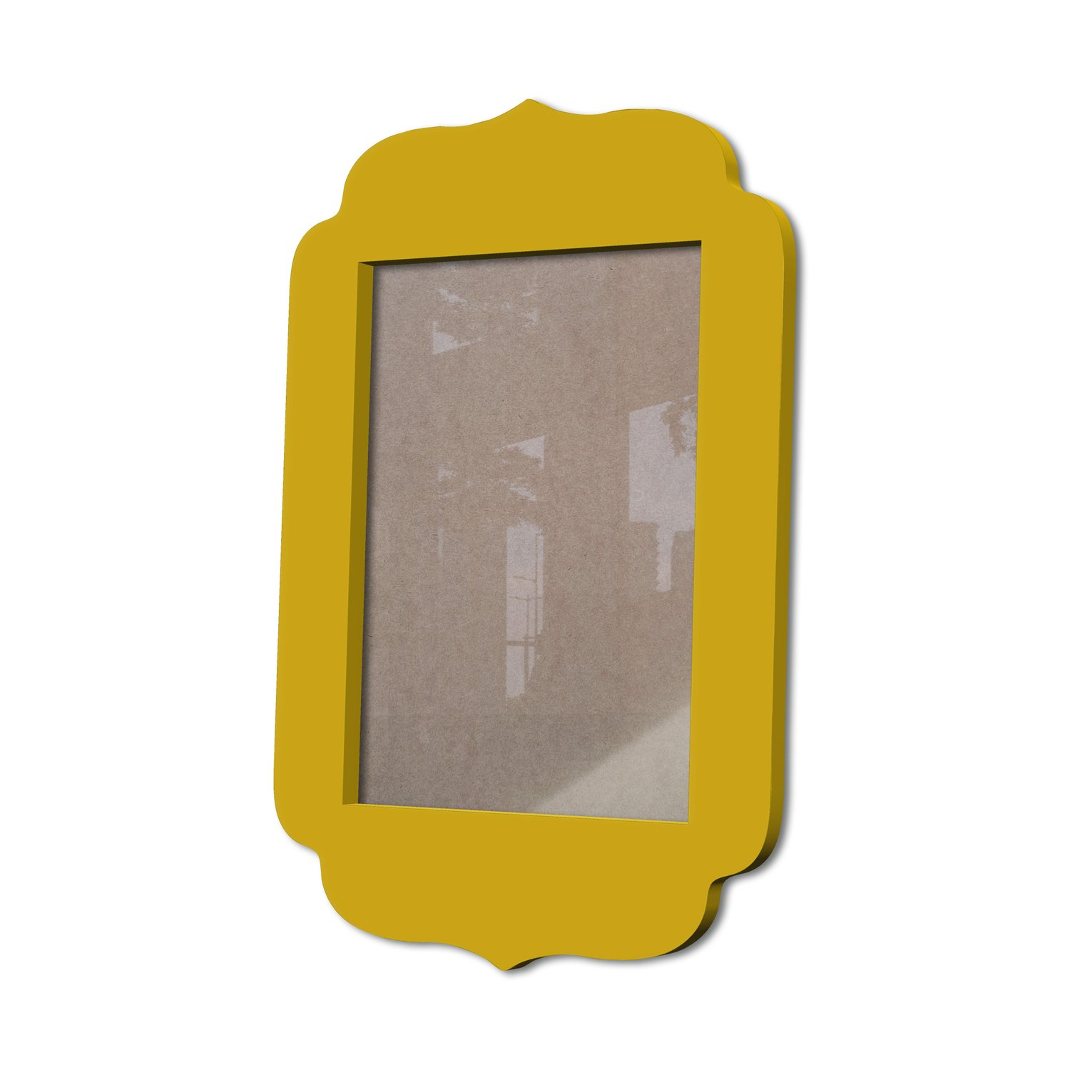 Moldura Provençal Colorida Em Mdf 6 mm Para Quadros Decorativos Com Fundo MDF e Acetato