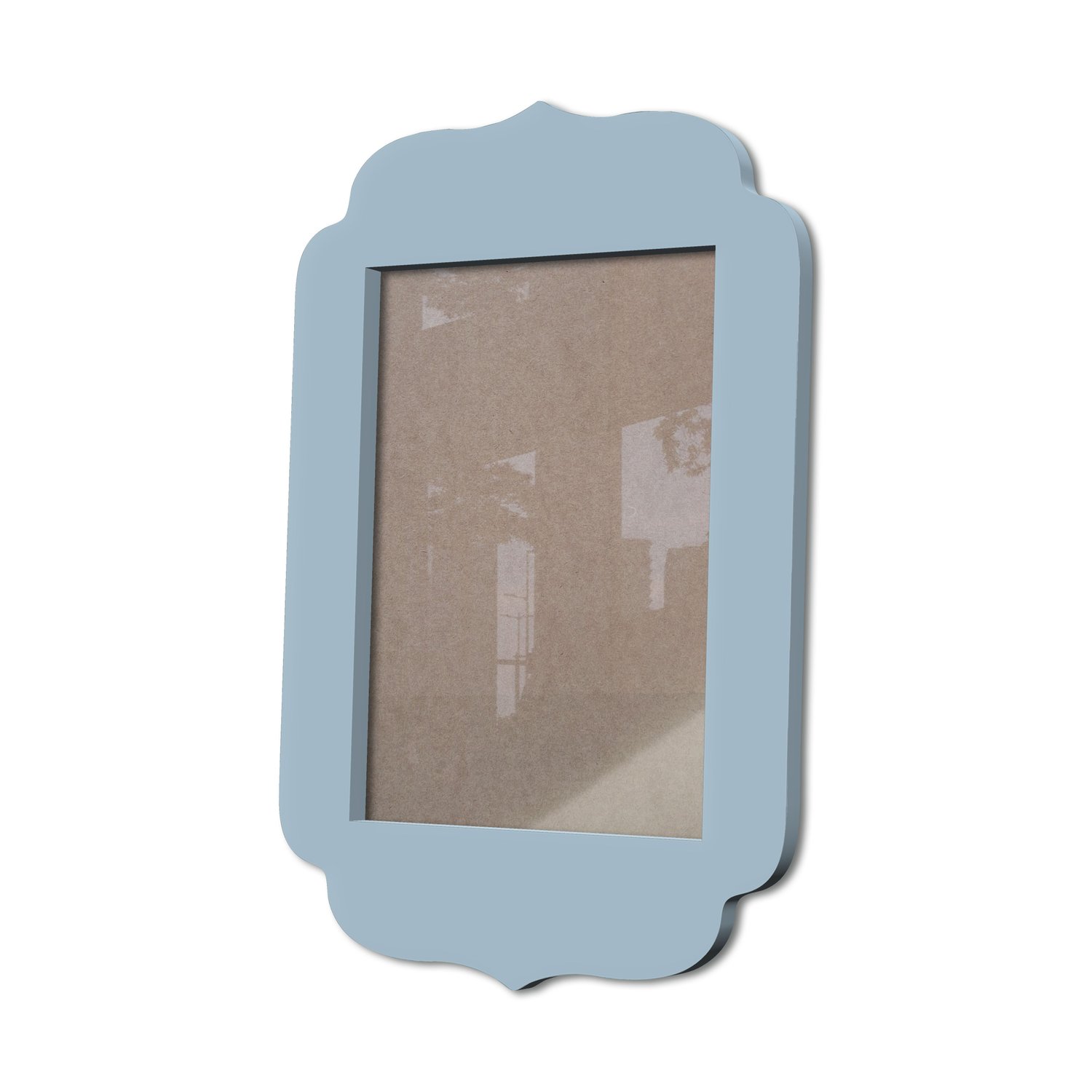 Moldura Provençal Colorida Em Mdf 6 mm Para Quadros Decorativos Com Fundo MDF e Acetato
