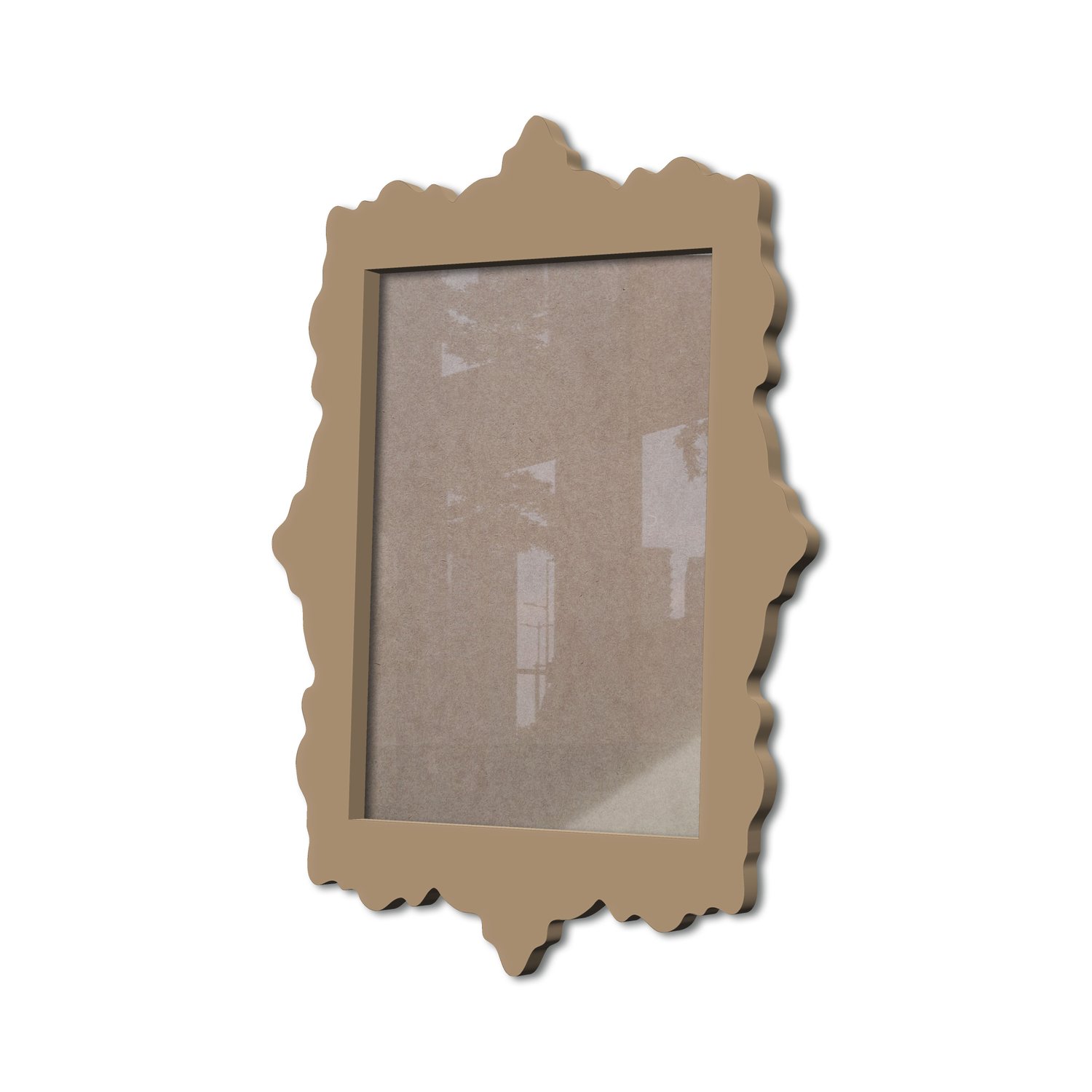 Moldura Provençal Colorida Em Mdf 6 mm Para Quadros Decorativos Com Fundo MDF e Acetato