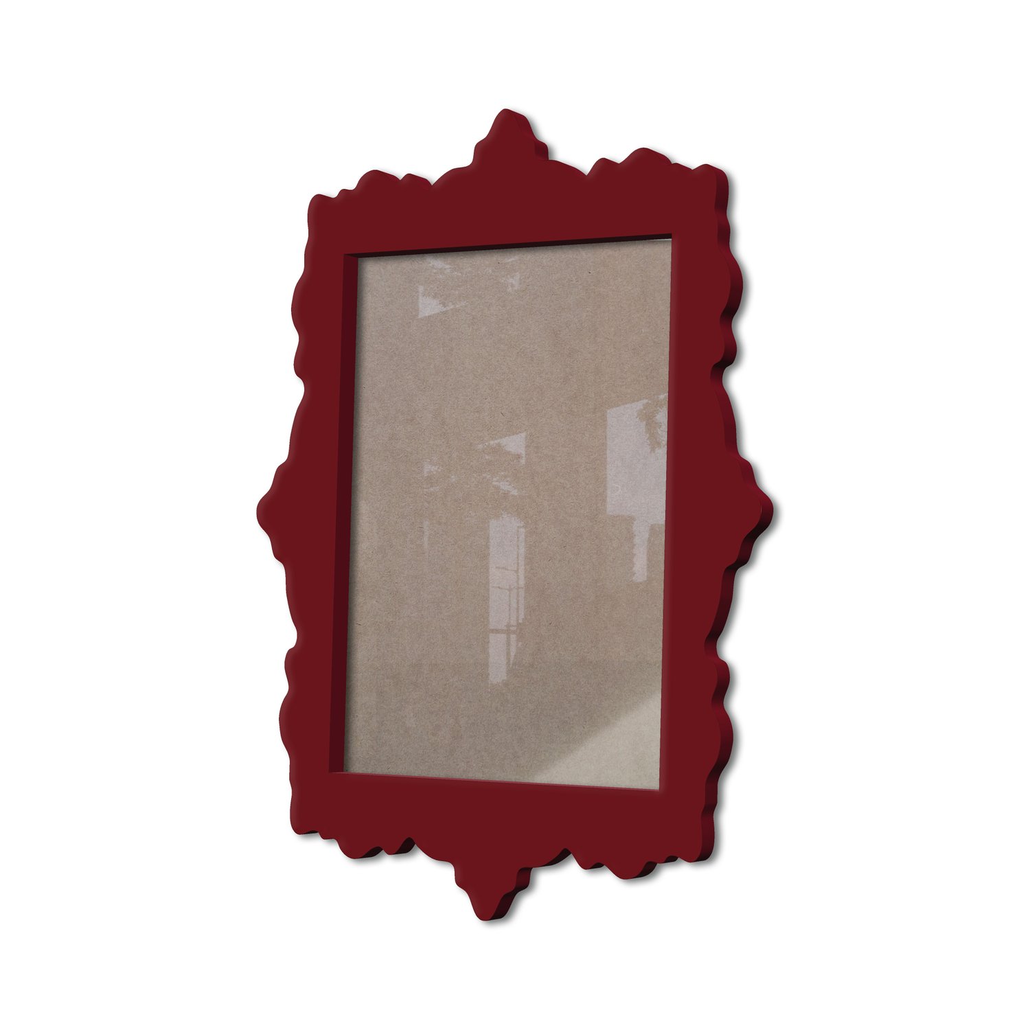 Moldura Provençal Colorida Em Mdf 6 mm Para Quadros Decorativos Com Fundo MDF e Acetato