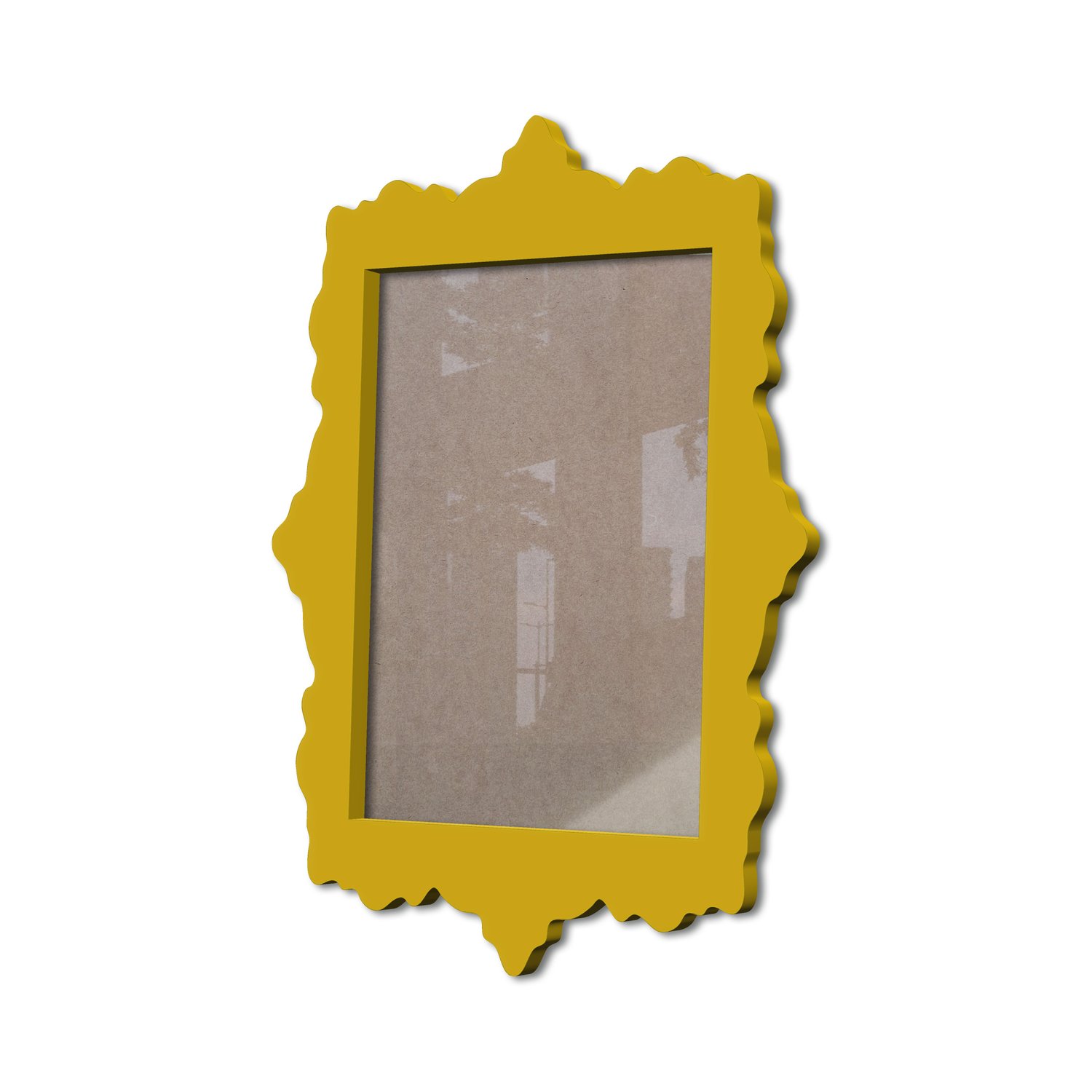 Moldura Provençal Colorida Em Mdf 6 mm Para Quadros Decorativos Com Fundo MDF e Acetato