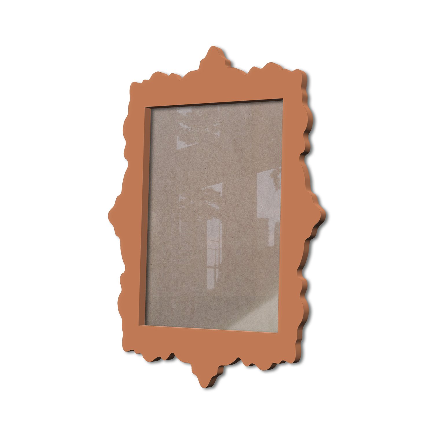 Moldura Provençal Colorida Em Mdf 6 mm Para Quadros Decorativos Com Fundo MDF e Acetato