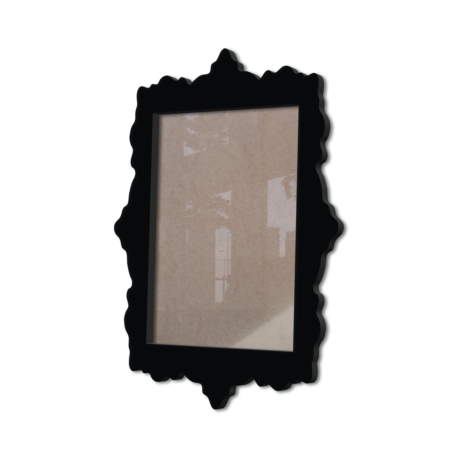 Moldura Provençal Colorida Em Mdf 6 mm Para Quadros Decorativos Com Fundo MDF e Acetato