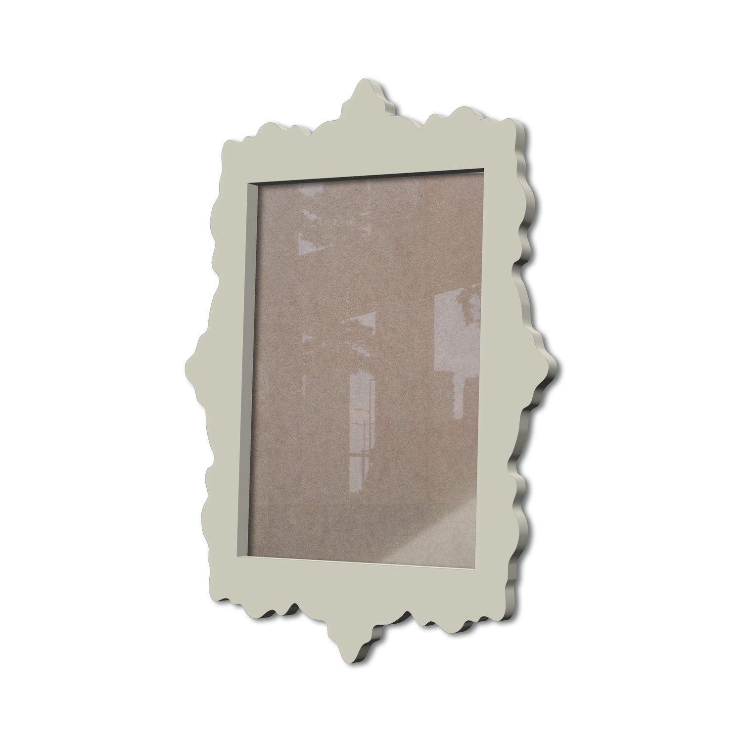 Moldura Provençal Colorida Em Mdf 6 mm Para Quadros Decorativos Com Fundo MDF e Acetato