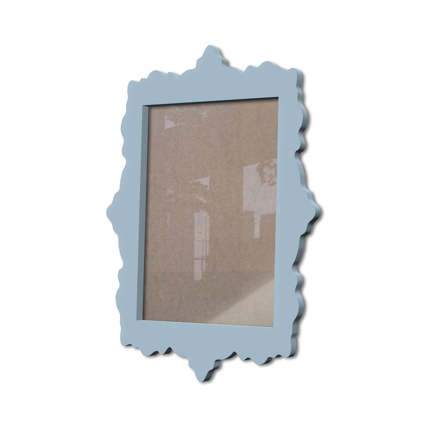 Moldura Provençal Colorida Em Mdf 6 mm Para Quadros Decorativos Com Fundo MDF e Acetato