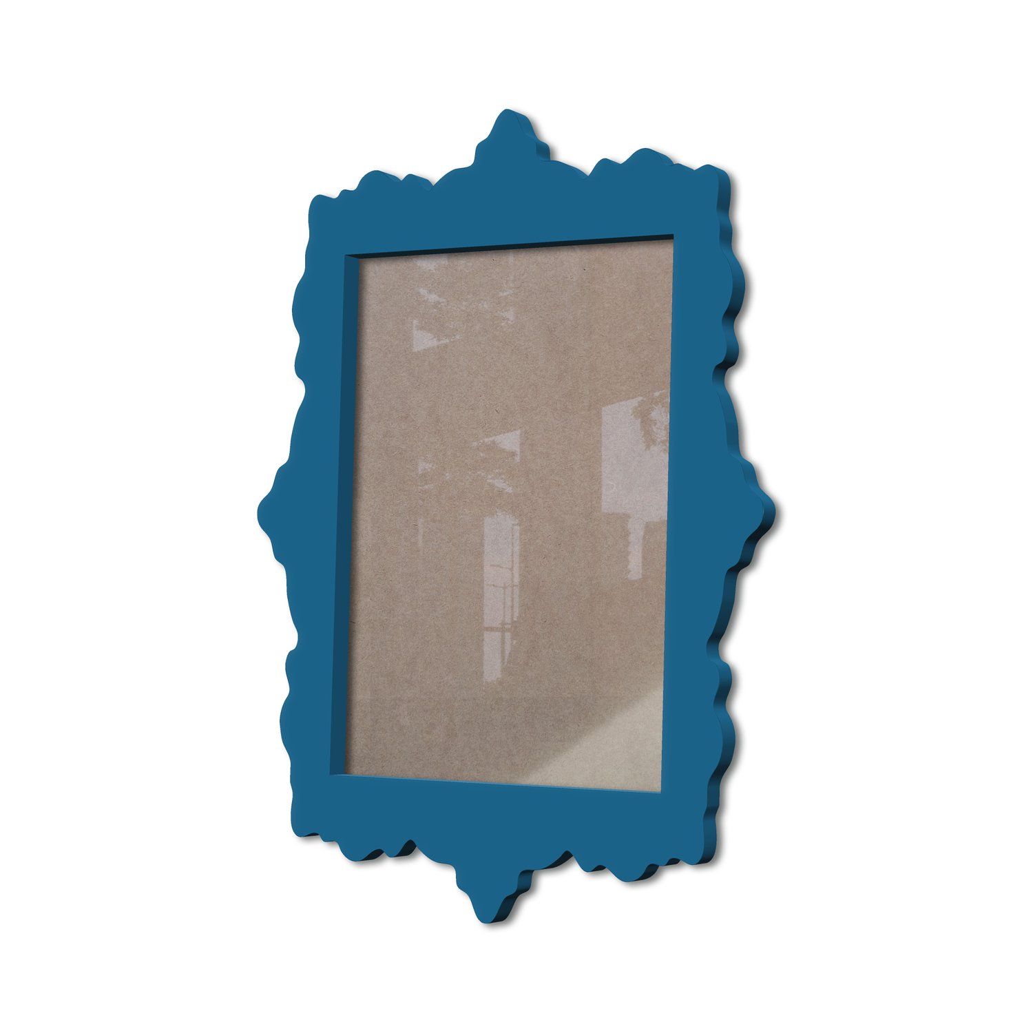 Moldura Provençal Colorida Em Mdf 6 mm Para Quadros Decorativos Com Fundo MDF e Acetato