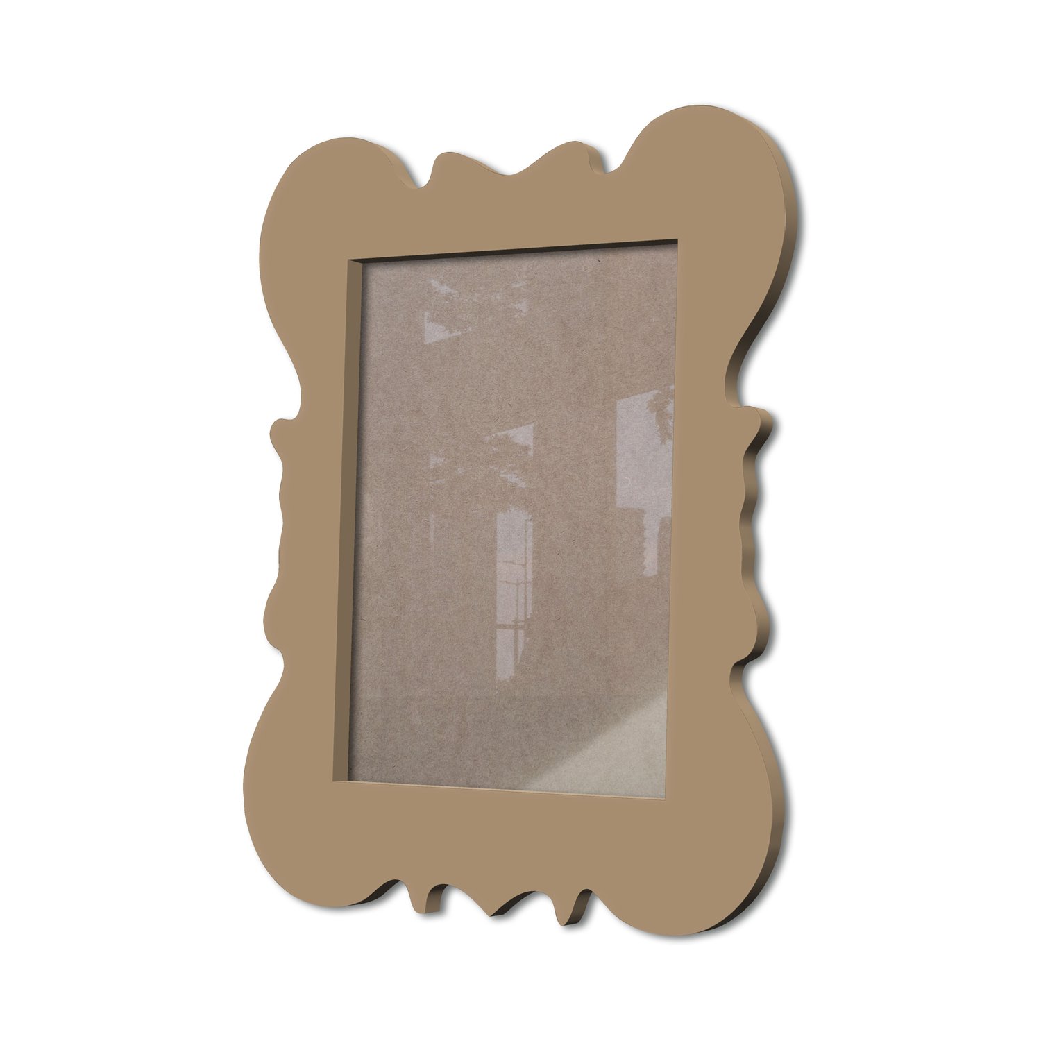 Moldura Provençal Colorida Em Mdf 6 mm Para Quadros Decorativos Com Fundo MDF e Acetato