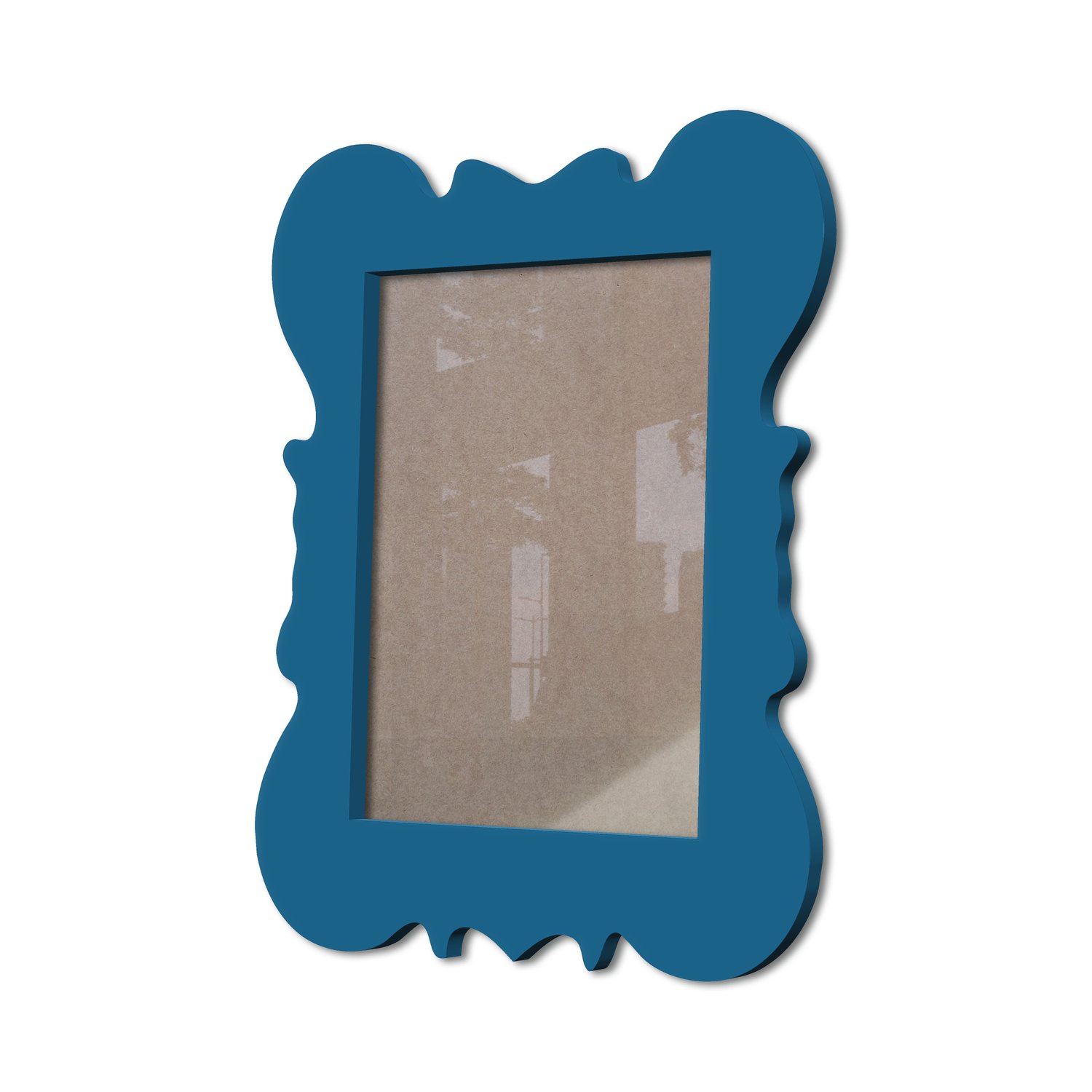 Moldura Provençal Colorida Em Mdf 6 mm Para Quadros Decorativos Com Fundo MDF e Acetato