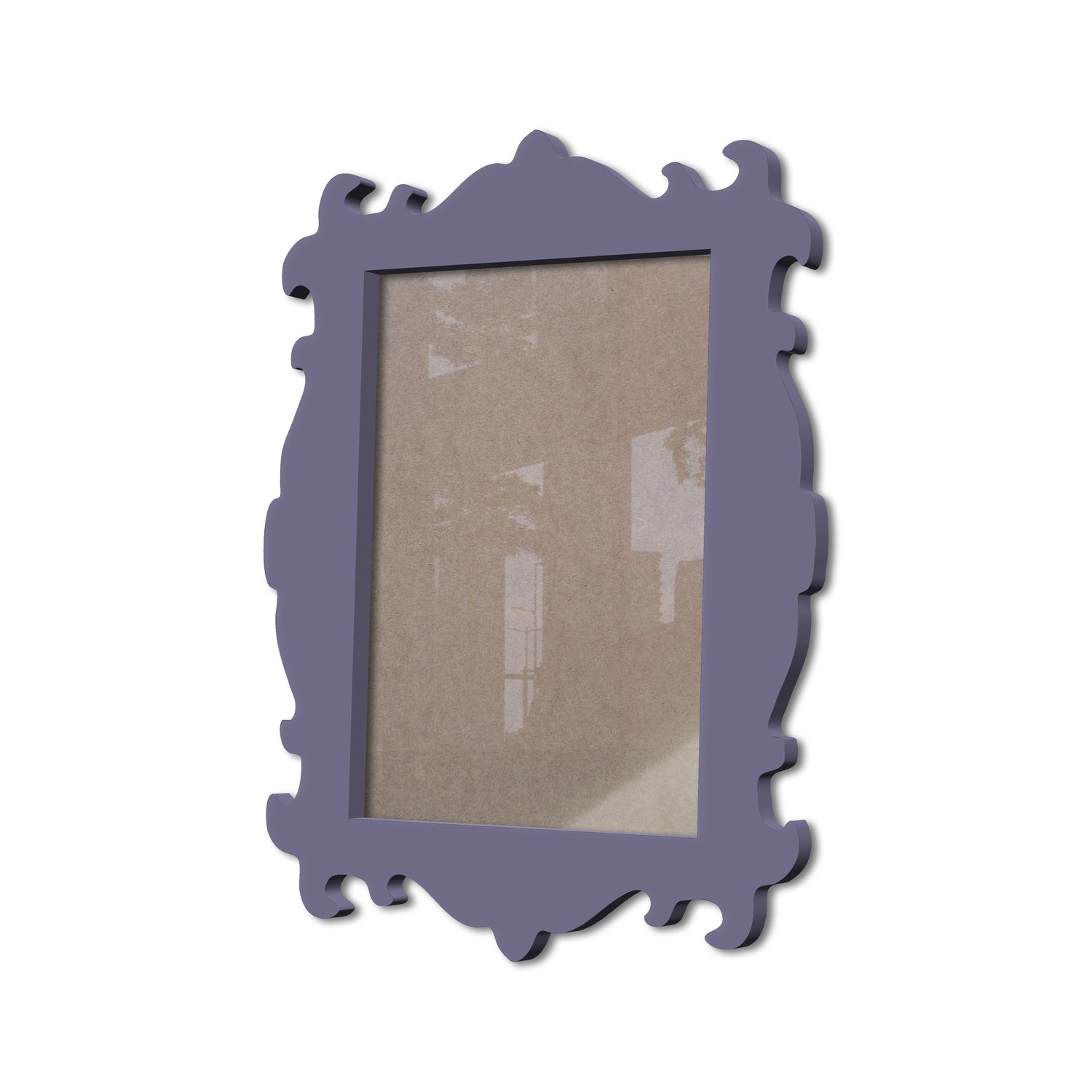 Moldura Provençal Colorida Em Mdf 6 mm Para Quadros Decorativos Com Fundo MDF e Acetato