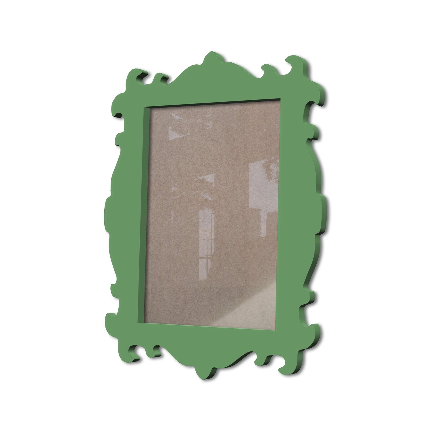 Moldura Provençal Colorida Em Mdf 6 mm Para Quadros Decorativos Com Fundo MDF e Acetato