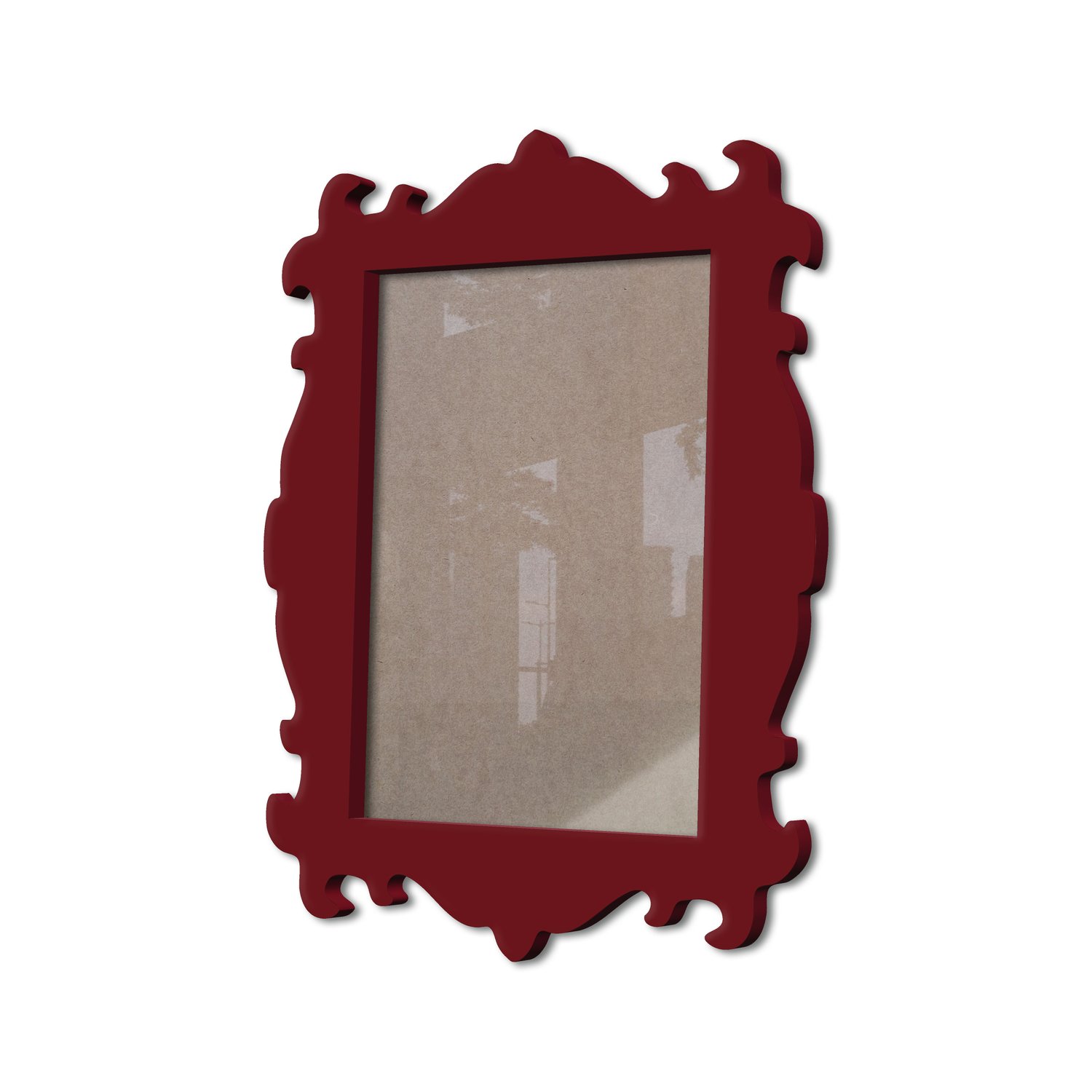 Moldura Provençal Colorida Em Mdf 6 mm Para Quadros Decorativos Com Fundo MDF e Acetato
