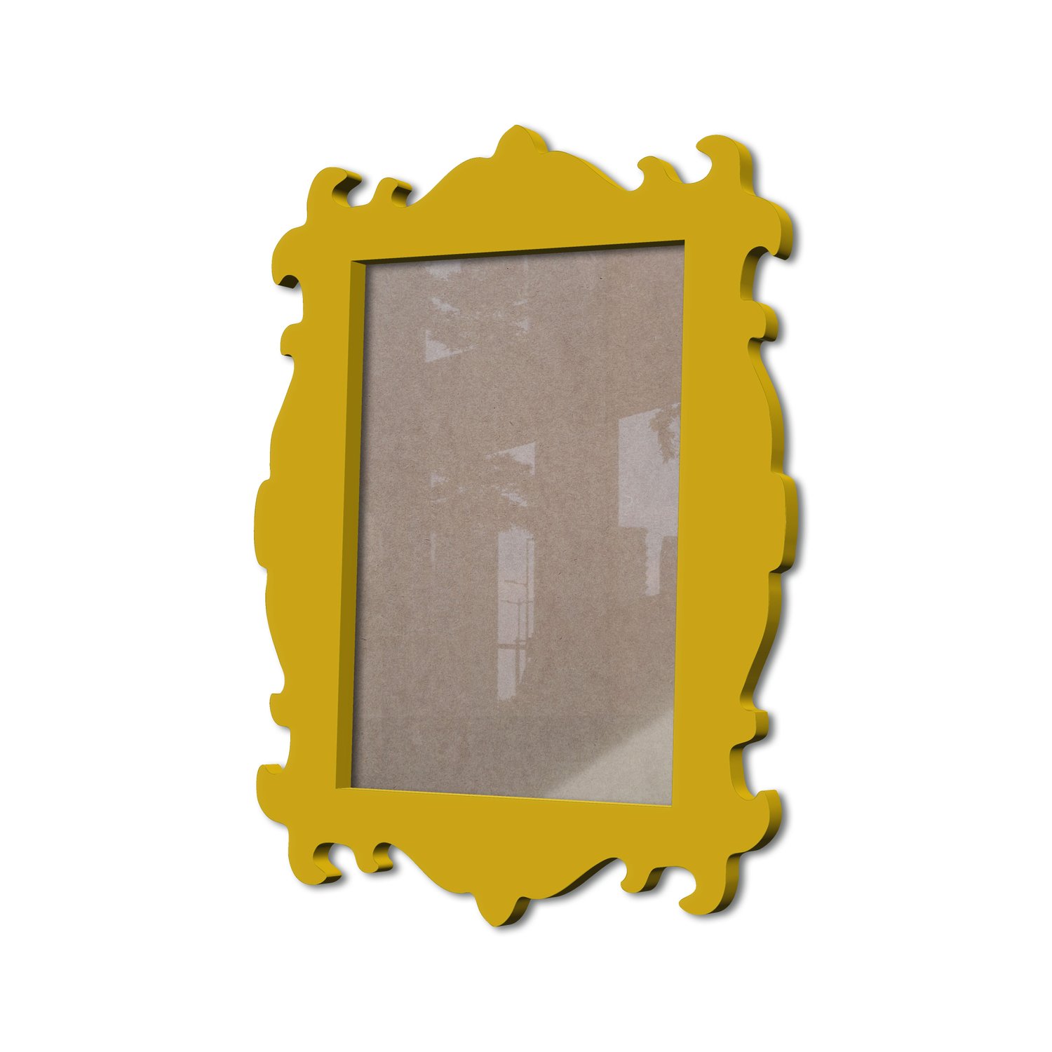 Moldura Provençal Colorida Em Mdf 6 mm Para Quadros Decorativos Com Fundo MDF e Acetato