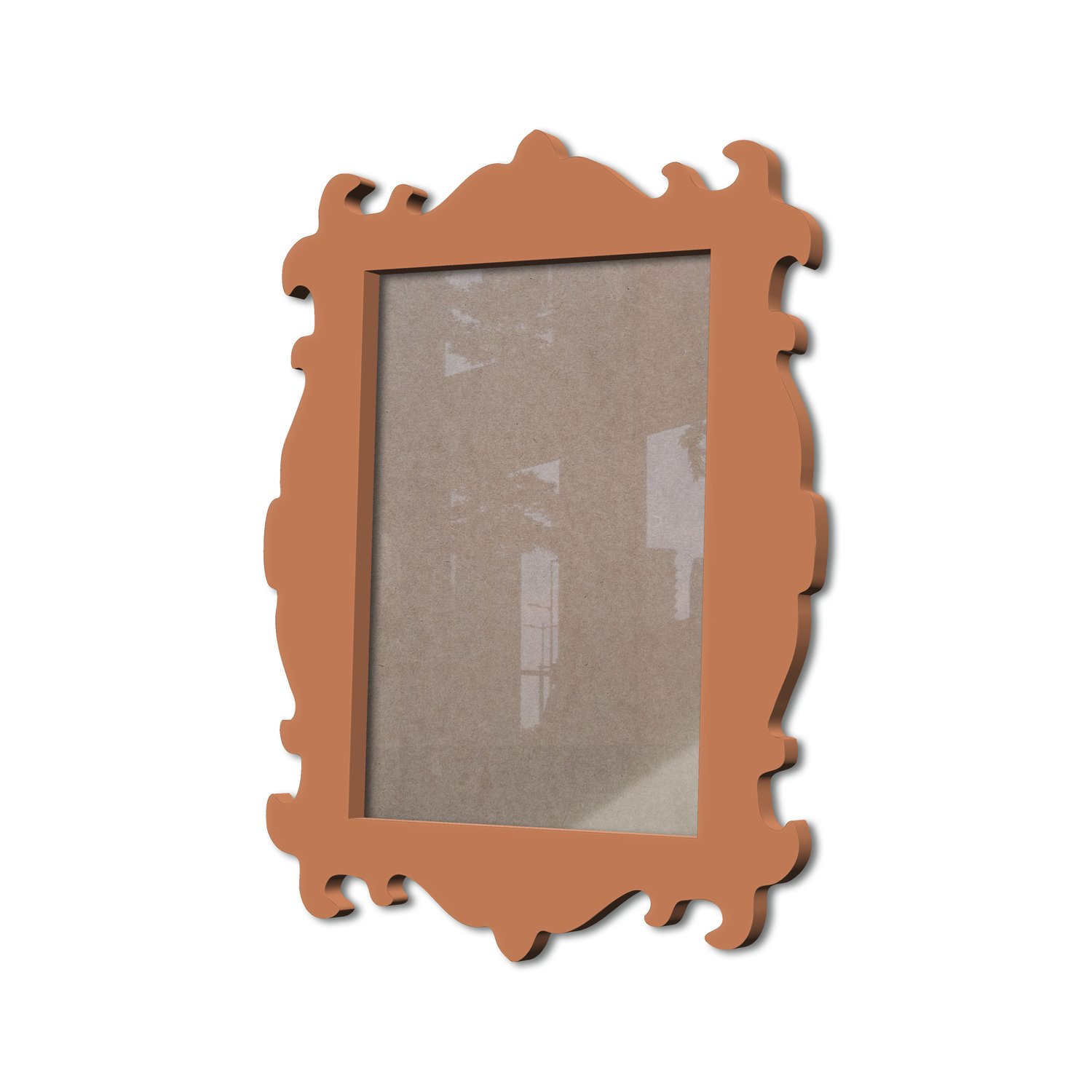 Moldura Provençal Colorida Em Mdf 6 mm Para Quadros Decorativos Com Fundo MDF e Acetato