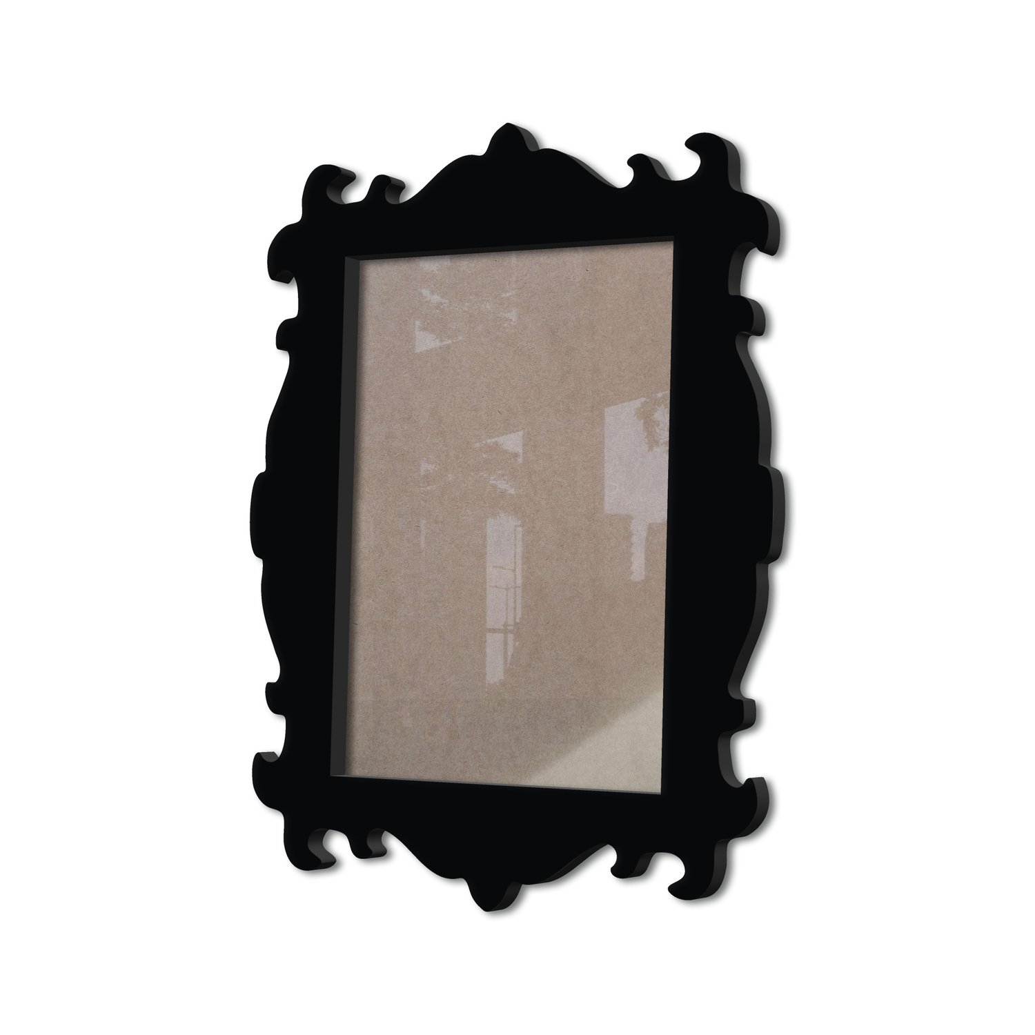 Moldura Provençal Colorida Em Mdf 6 mm Para Quadros Decorativos Com Fundo MDF e Acetato