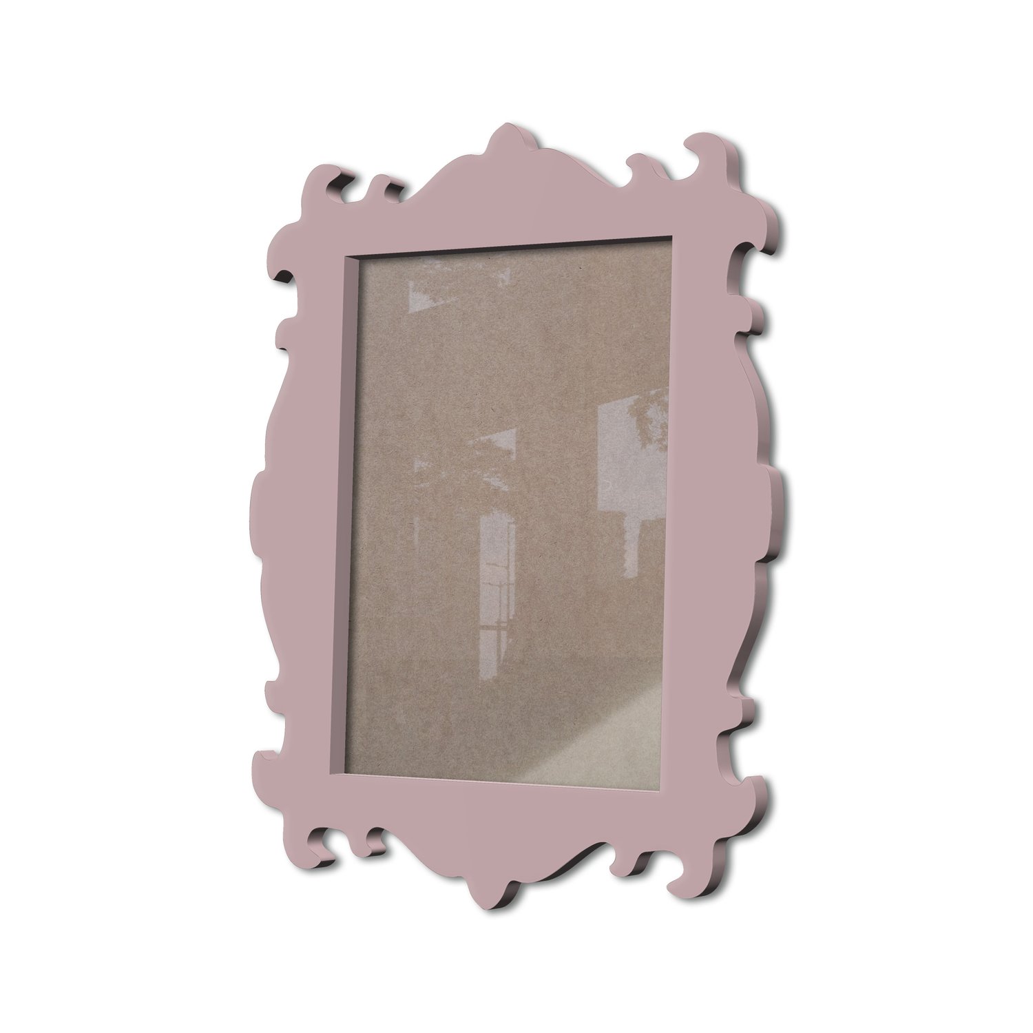 Moldura Provençal Colorida Em Mdf 6 mm Para Quadros Decorativos Com Fundo MDF e Acetato