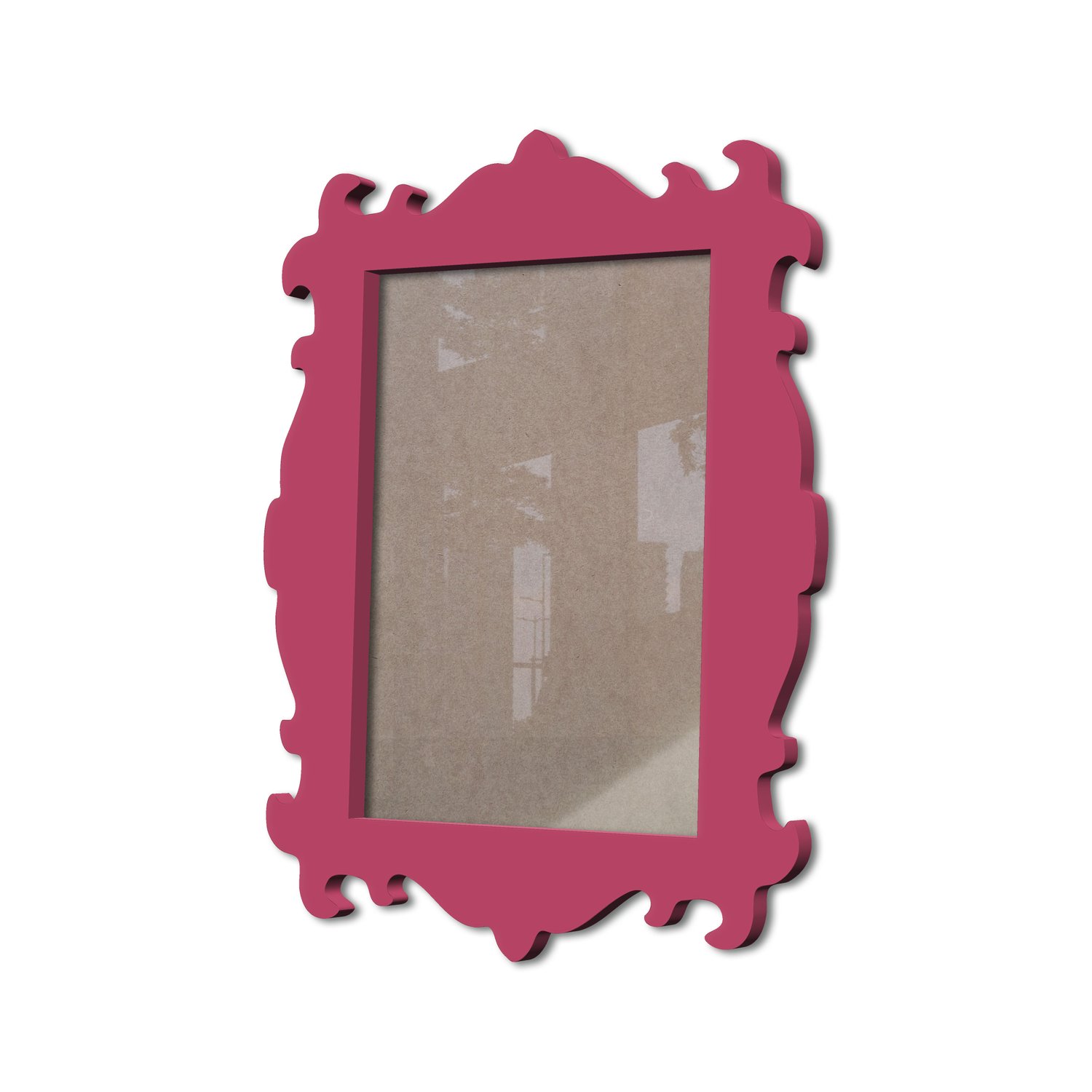 Moldura Provençal Colorida Em Mdf 6 mm Para Quadros Decorativos Com Fundo MDF e Acetato