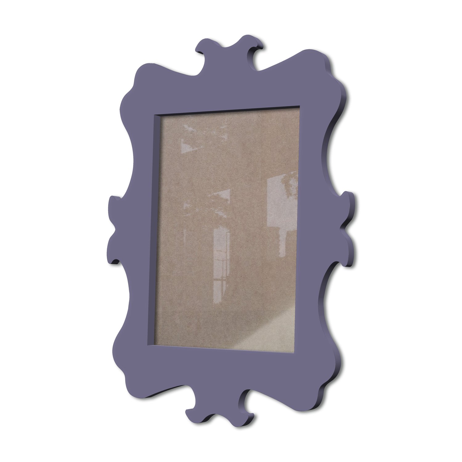 Moldura Provençal Colorida Em Mdf 6 mm Para Quadros Decorativos Com Fundo MDF e Acetato