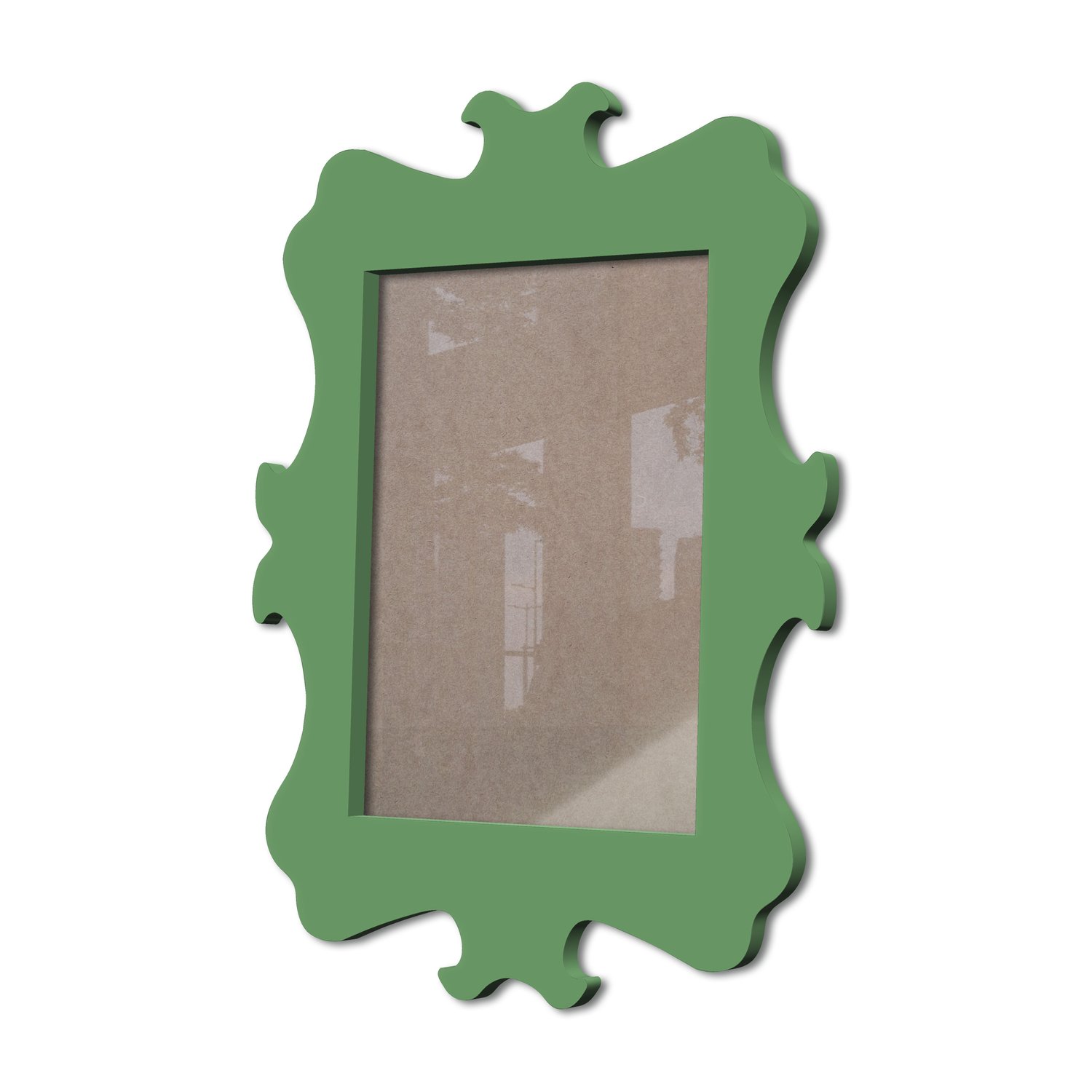 Moldura Provençal Colorida Em Mdf 6 mm Para Quadros Decorativos Com Fundo MDF e Acetato