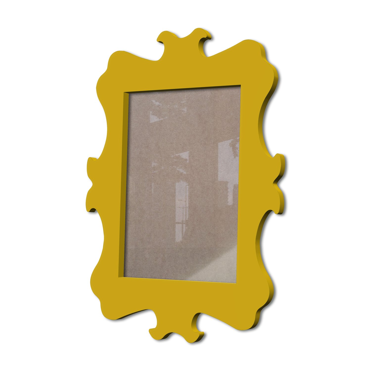 Moldura Provençal Colorida Em Mdf 6 mm Para Quadros Decorativos Com Fundo MDF e Acetato