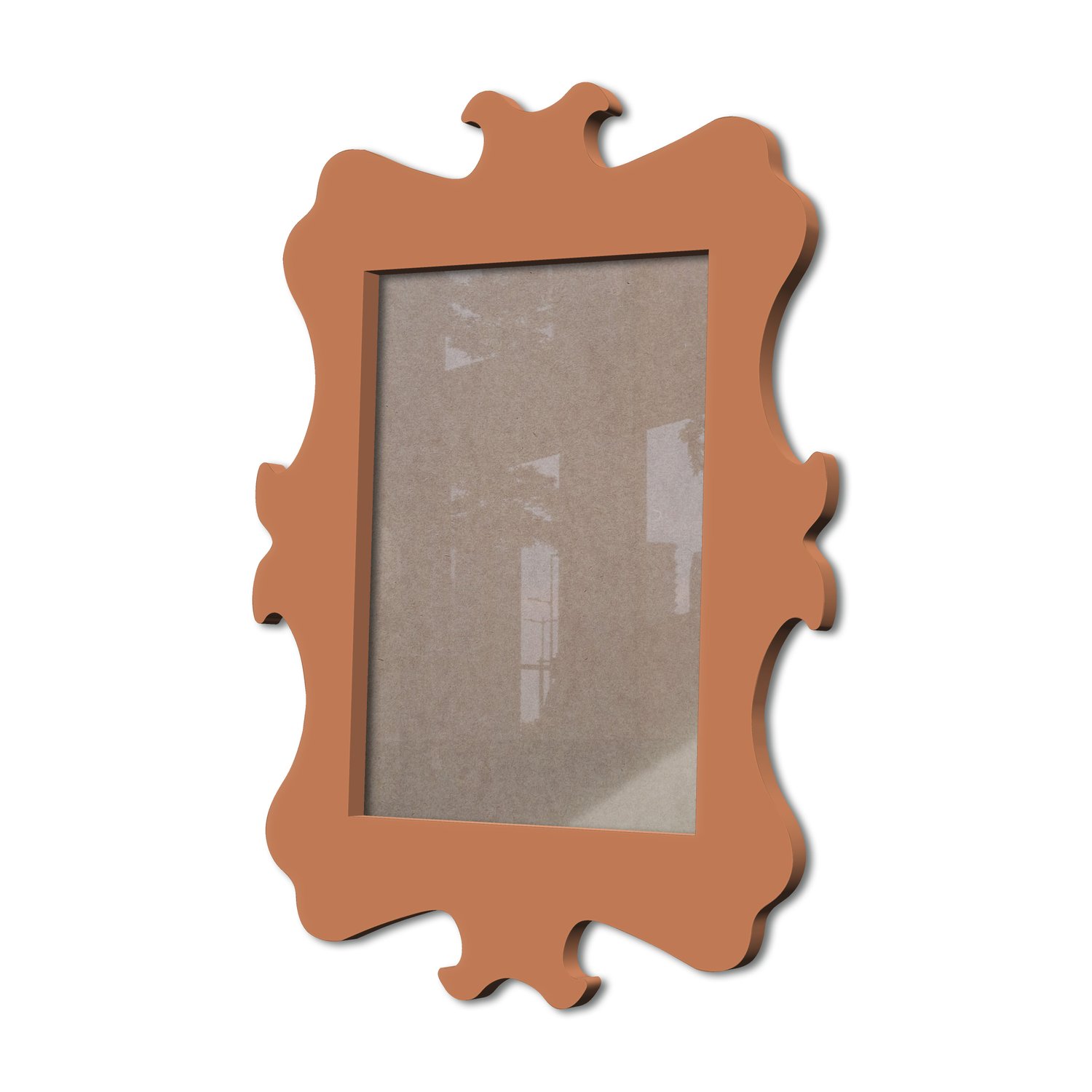 Moldura Provençal Colorida Em Mdf 6 mm Para Quadros Decorativos Com Fundo MDF e Acetato