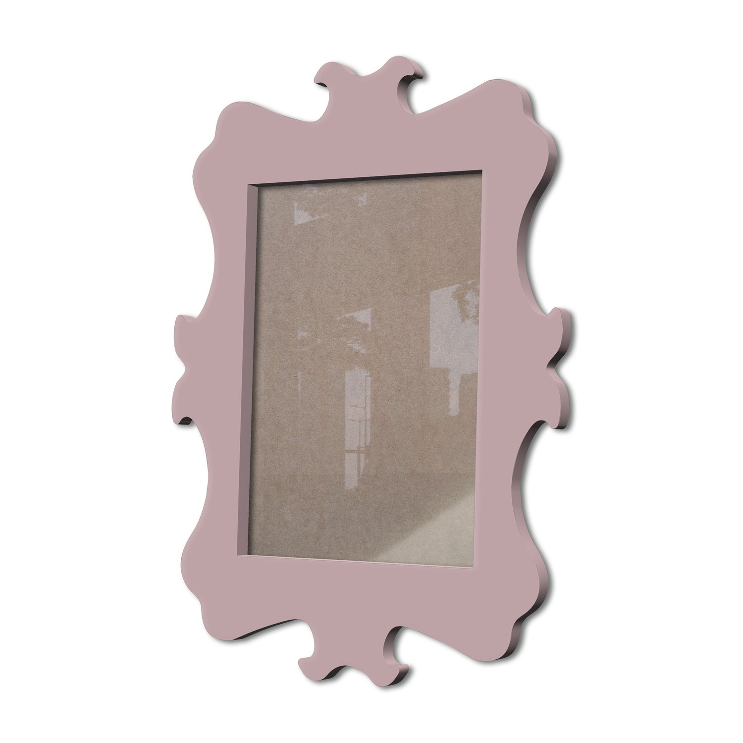 Moldura Provençal Colorida Em Mdf 6 mm Para Quadros Decorativos Com Fundo MDF e Acetato
