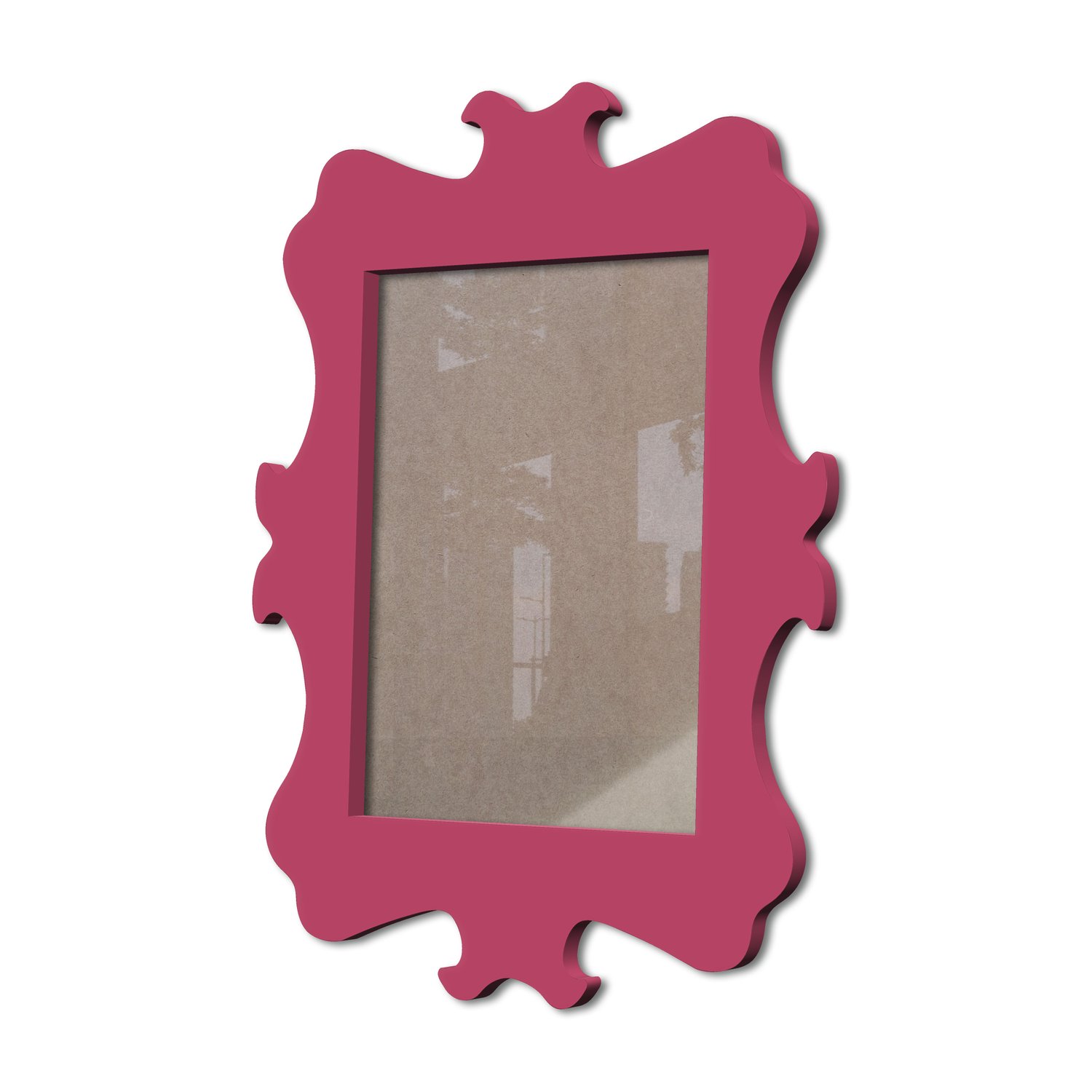 Moldura Provençal Colorida Em Mdf 6 mm Para Quadros Decorativos Com Fundo MDF e Acetato