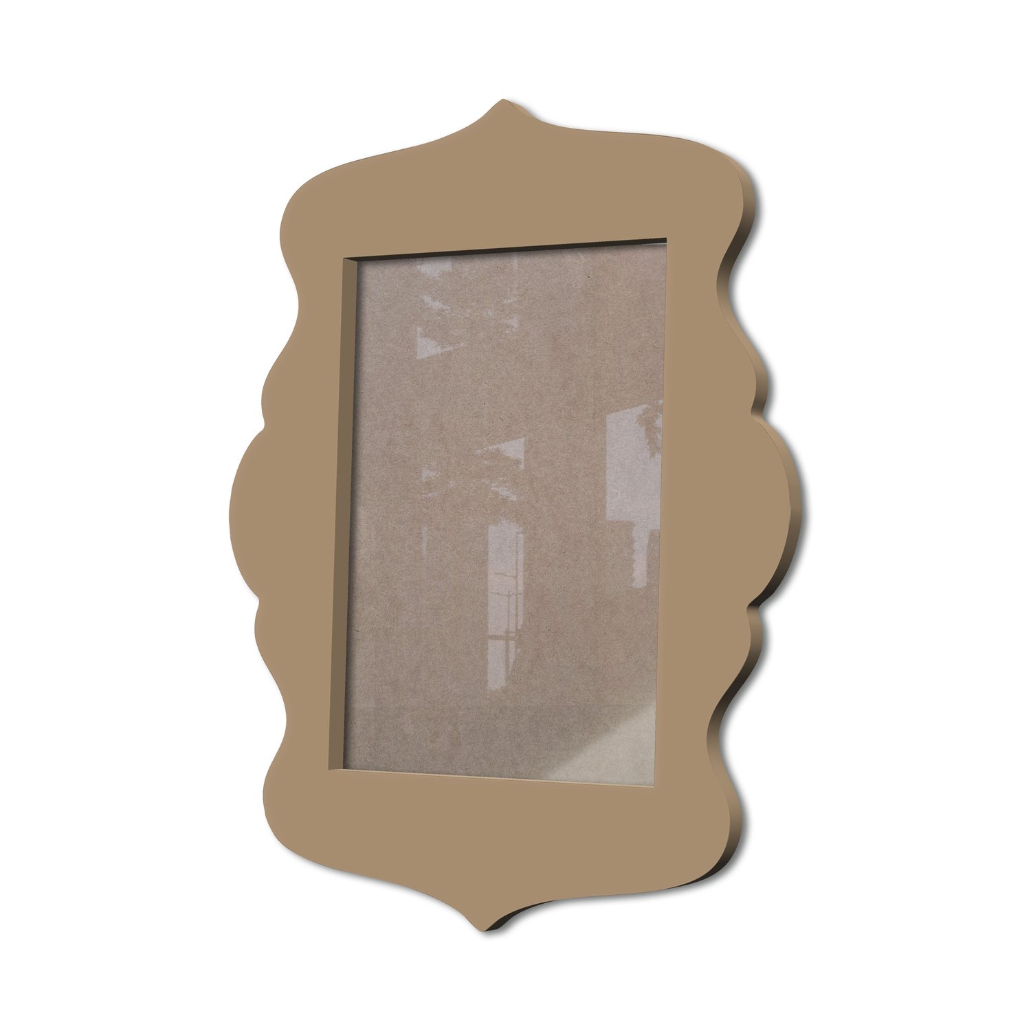 Moldura Provençal Colorida Em Mdf 6 mm Para Quadros Decorativos Com Fundo MDF e Acetato