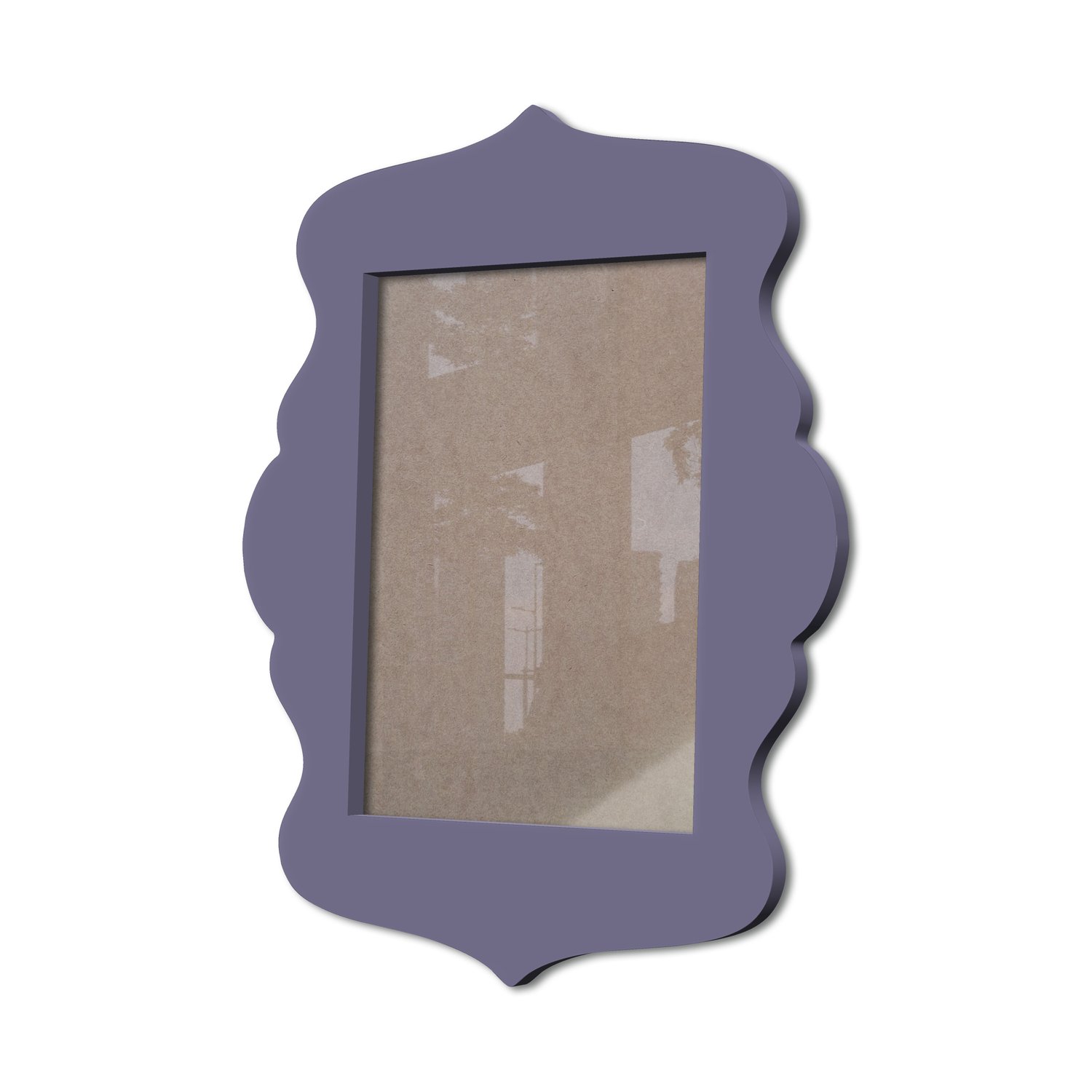 Moldura Provençal Colorida Em Mdf 6 mm Para Quadros Decorativos Com Fundo MDF e Acetato