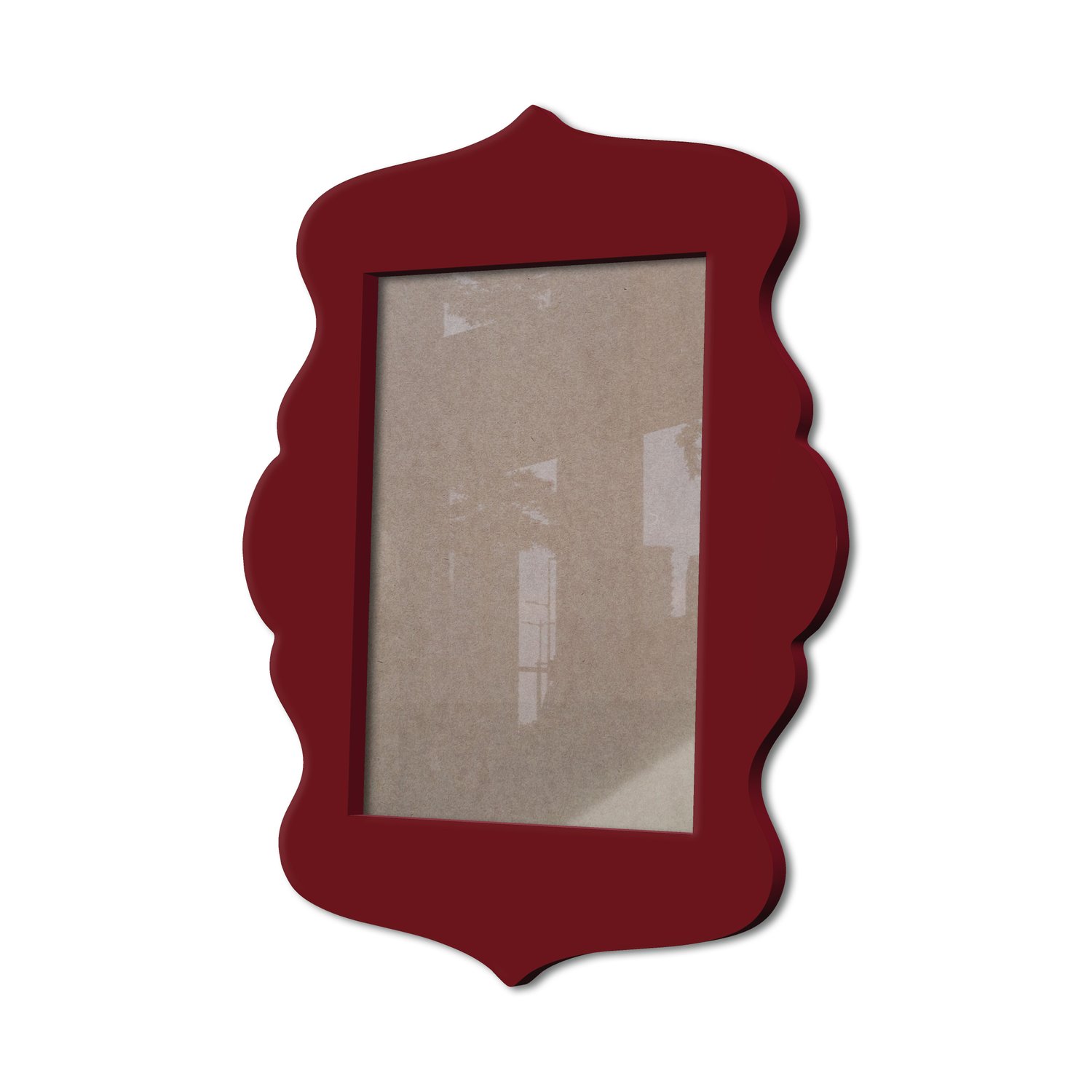 Moldura Provençal Colorida Em Mdf 6 mm Para Quadros Decorativos Com Fundo MDF e Acetato