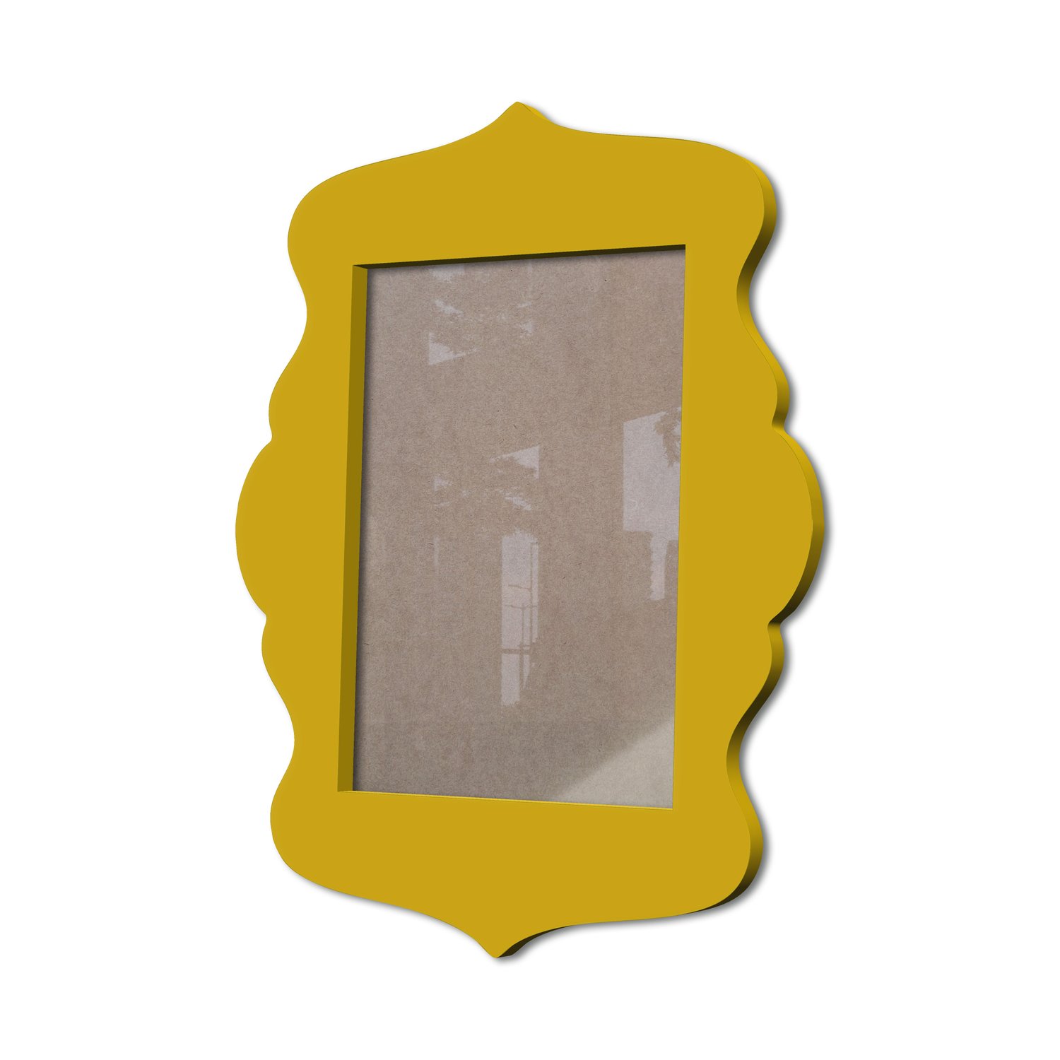 Moldura Provençal Colorida Em Mdf 6 mm Para Quadros Decorativos Com Fundo MDF e Acetato