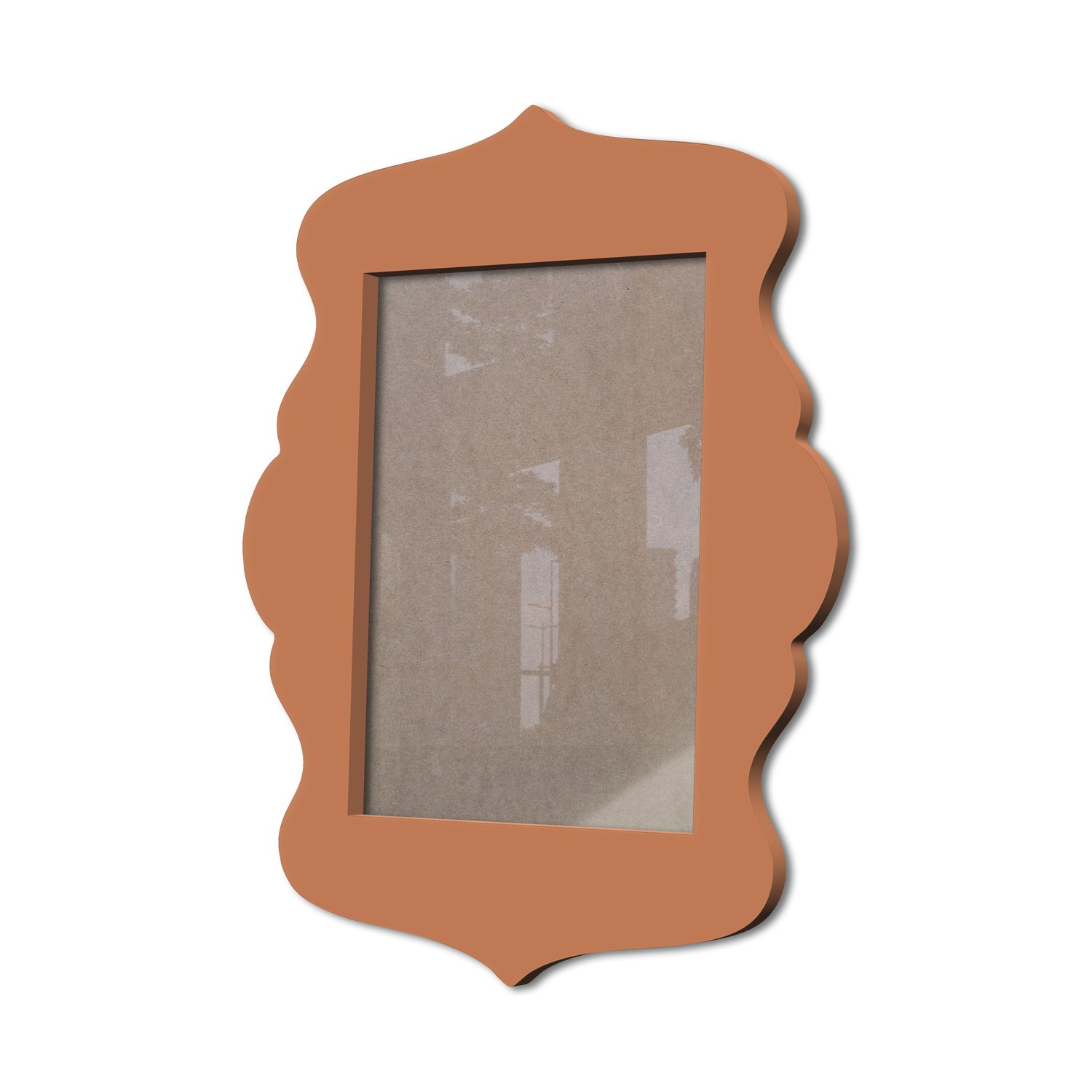 Moldura Provençal Colorida Em Mdf 6 mm Para Quadros Decorativos Com Fundo MDF e Acetato