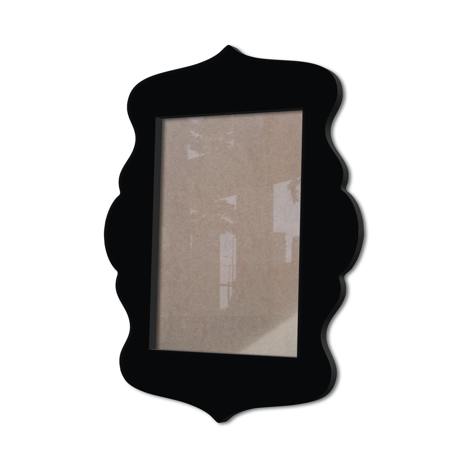 Moldura Provençal Colorida Em Mdf 6 mm Para Quadros Decorativos Com Fundo MDF e Acetato