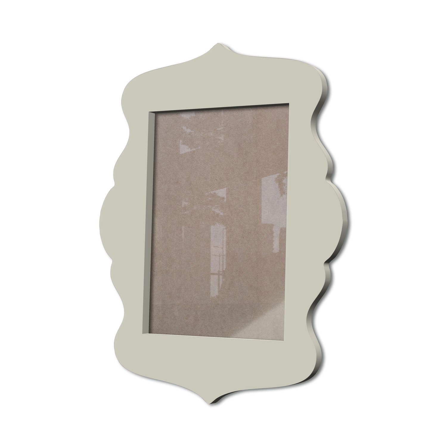 Moldura Provençal Colorida Em Mdf 6 mm Para Quadros Decorativos Com Fundo MDF e Acetato