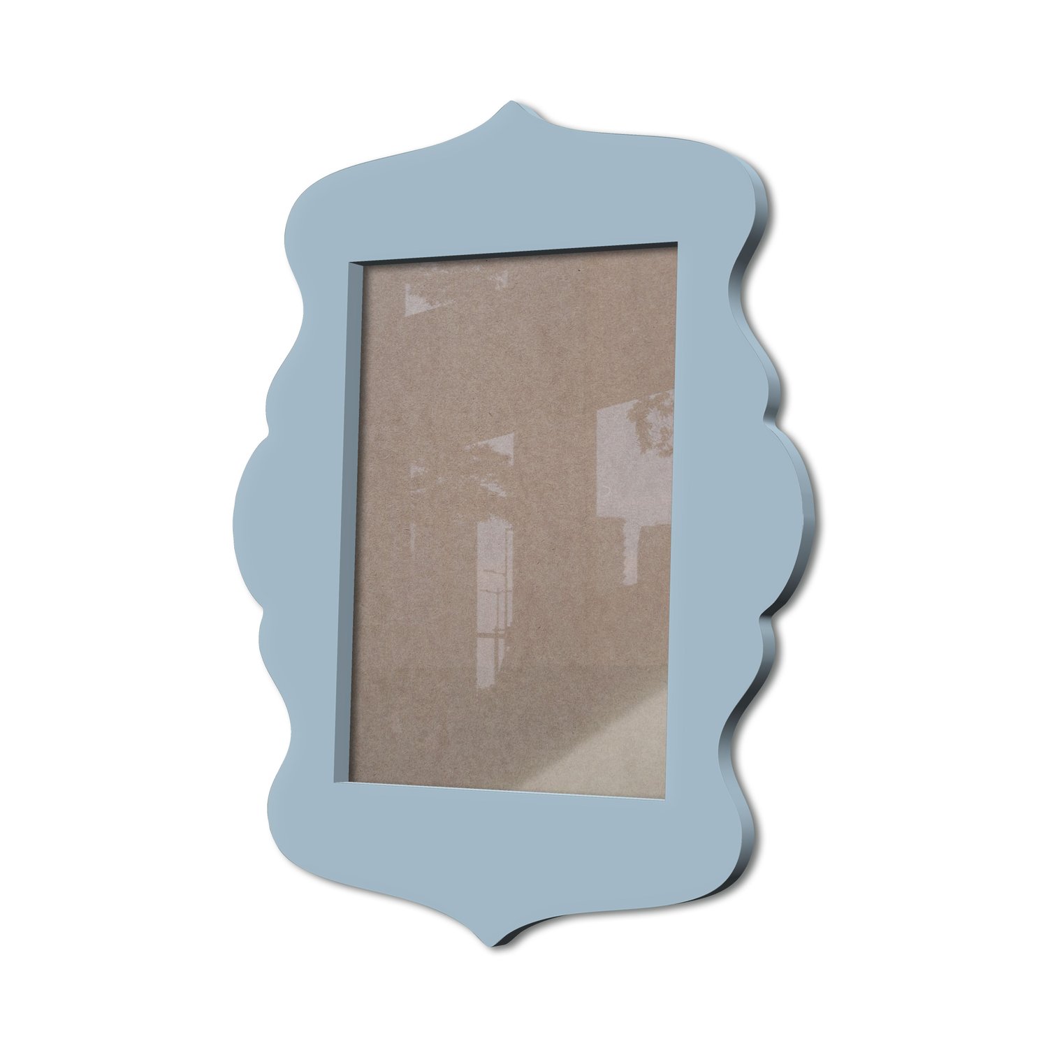 Moldura Provençal Colorida Em Mdf 6 mm Para Quadros Decorativos Com Fundo MDF e Acetato