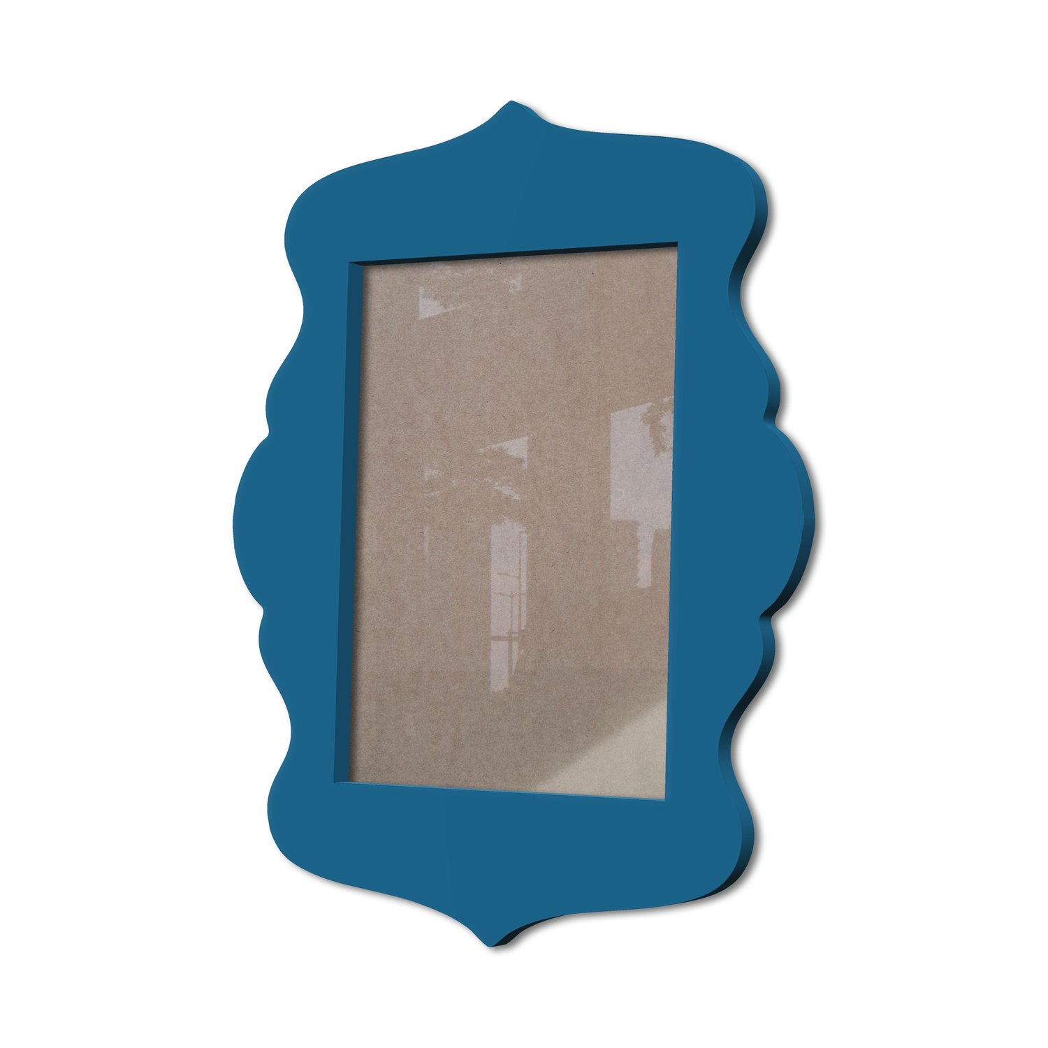 Moldura Provençal Colorida Em Mdf 6 mm Para Quadros Decorativos Com Fundo MDF e Acetato