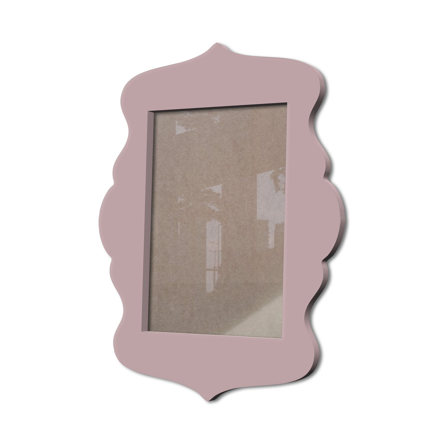 Moldura Provençal Colorida Em Mdf 6 mm Para Quadros Decorativos Com Fundo MDF e Acetato