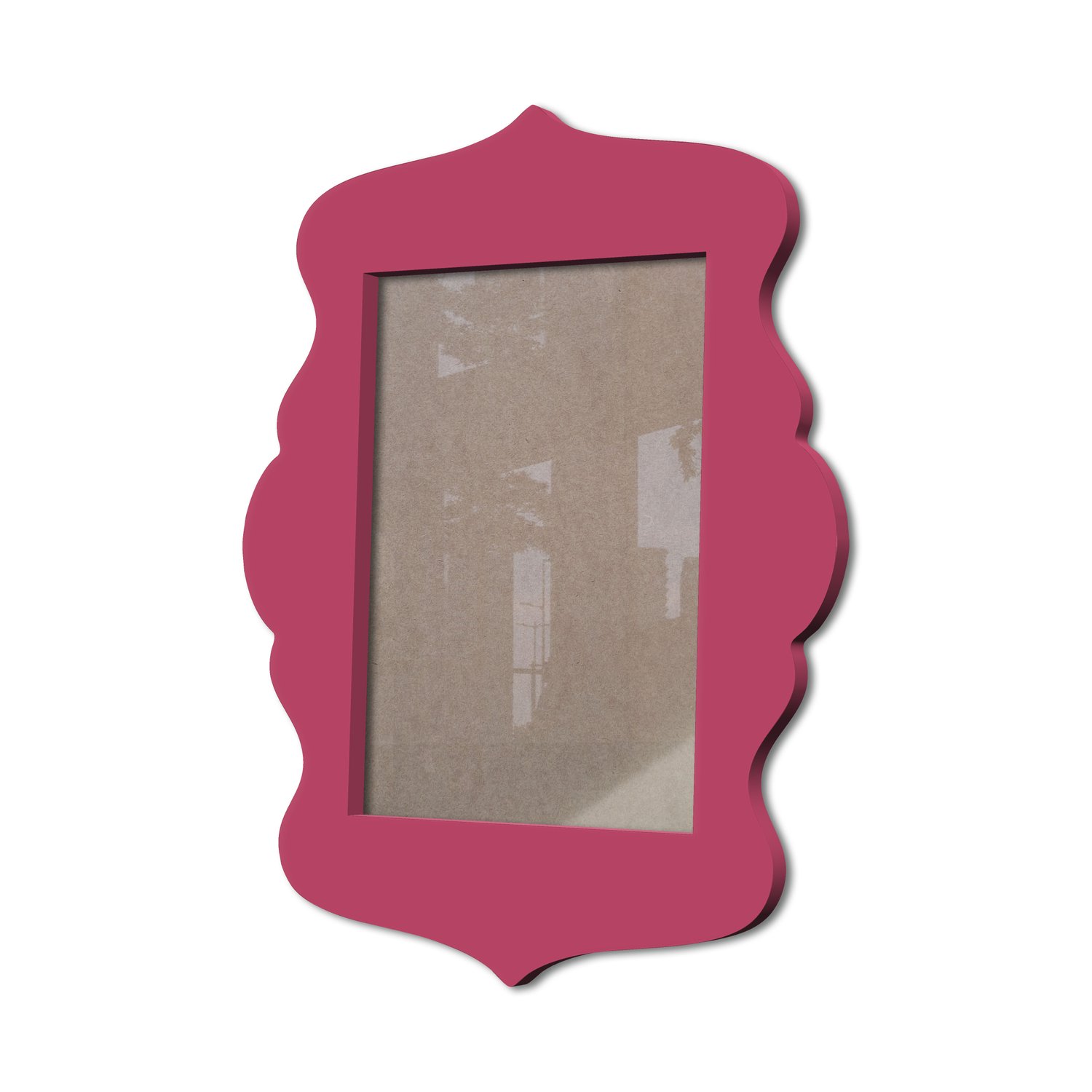 Moldura Provençal Colorida Em Mdf 6 mm Para Quadros Decorativos Com Fundo MDF e Acetato