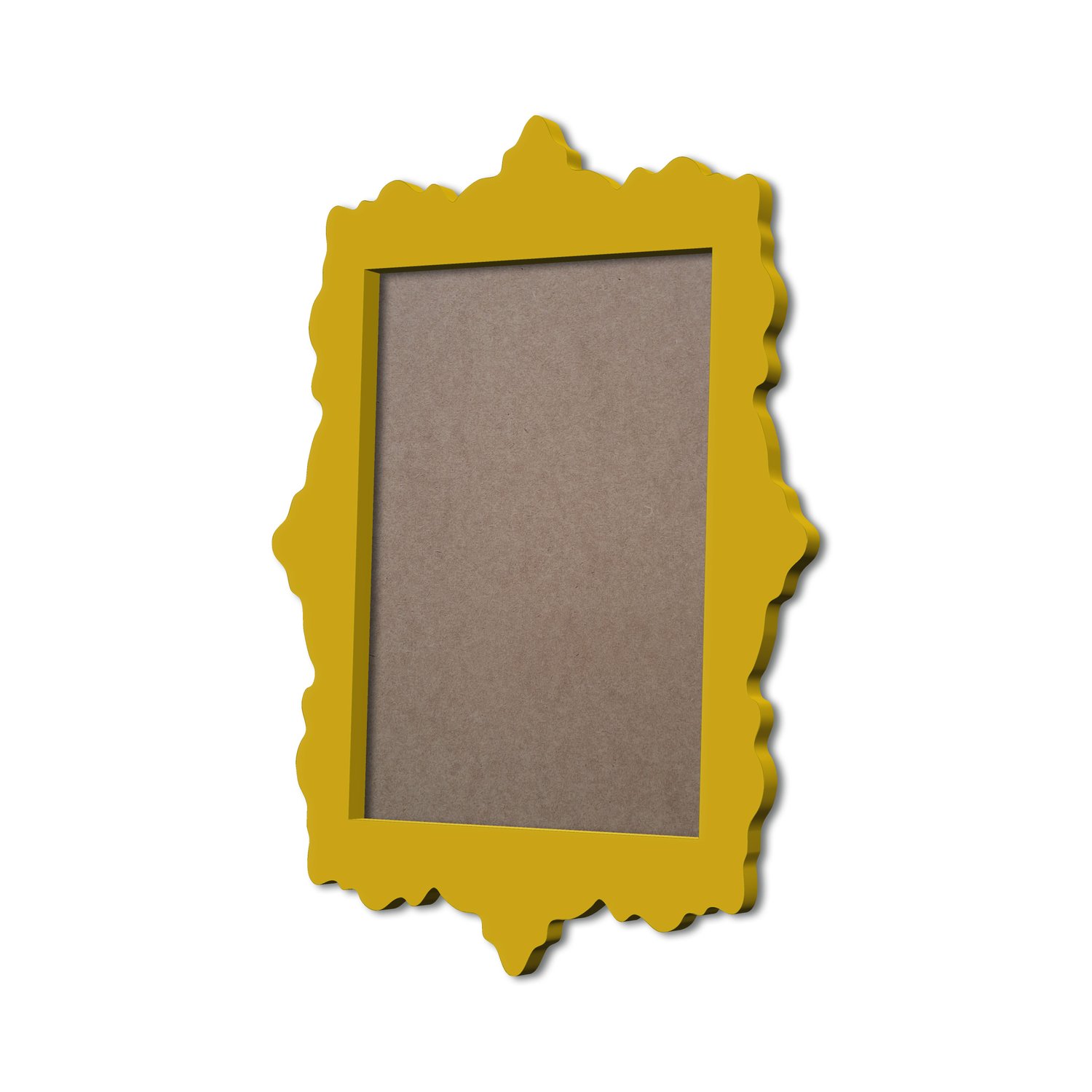 Moldura Provençal Colorida Em MDF 6mm Para Quadros Decorativos Com Fundo MDF