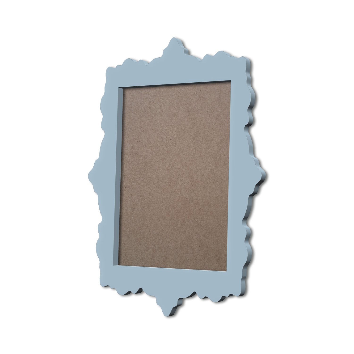 Moldura Provençal Colorida Em MDF 6mm Para Quadros Decorativos Com Fundo MDF