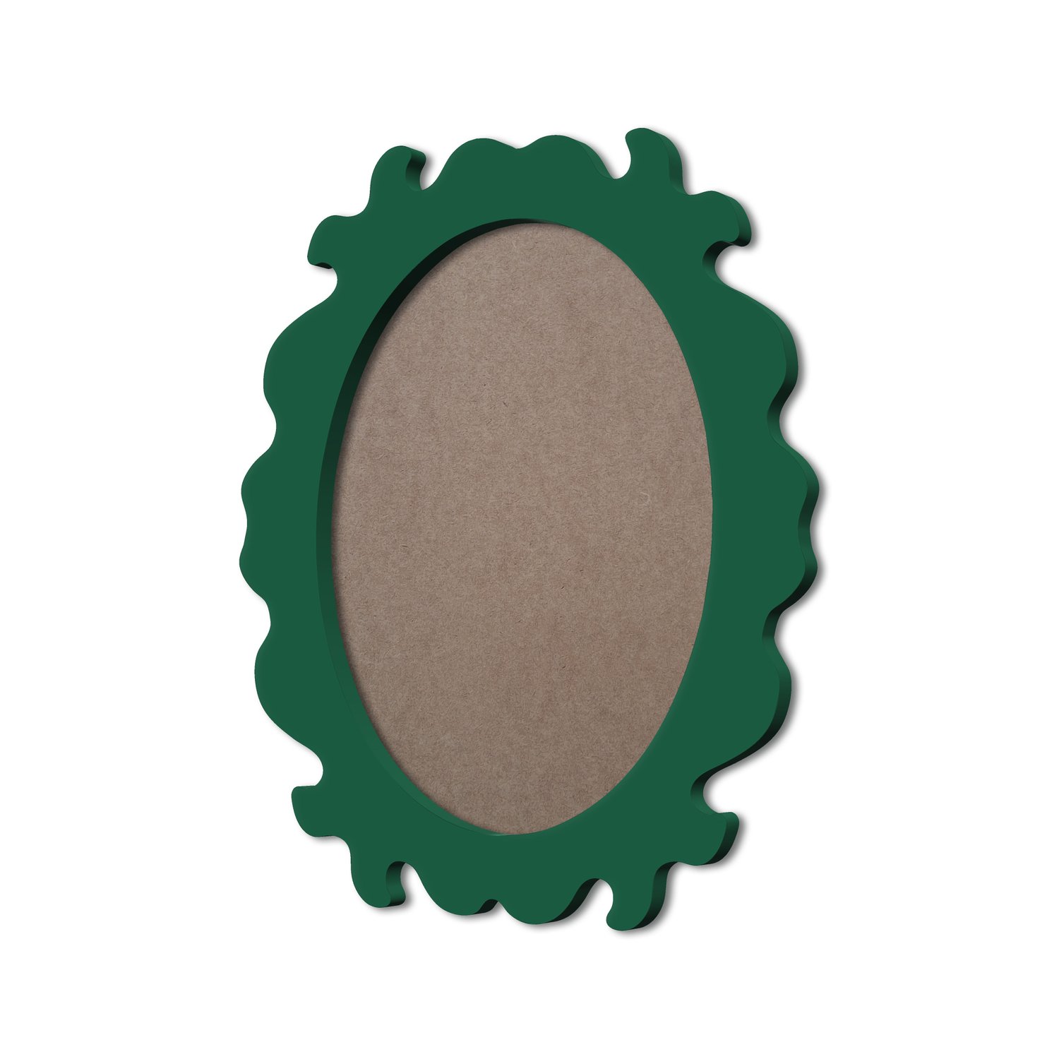 Moldura Provençal Colorida Oval em MDF 6mm Para Quadros Decorativos Com Fundo MDF