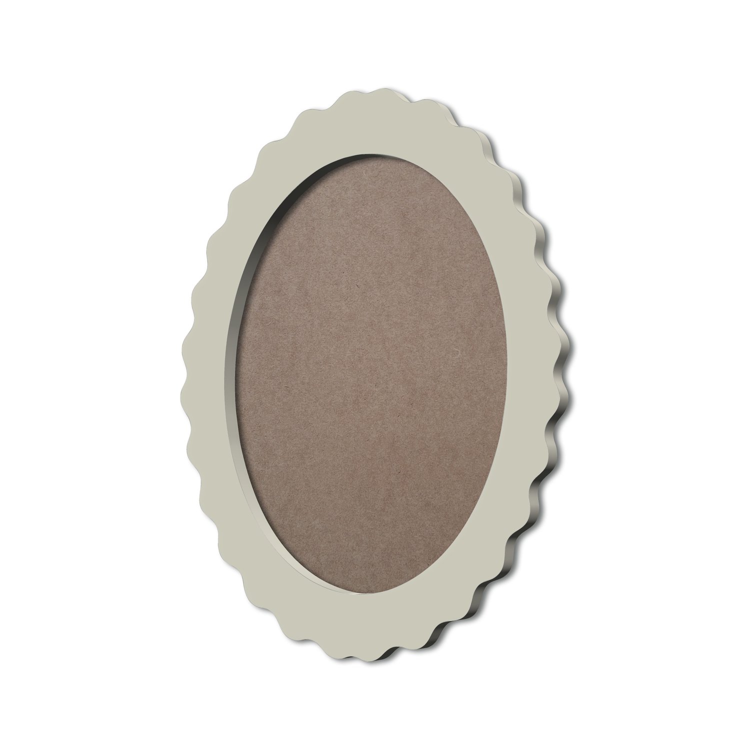 Moldura Provençal Colorida Oval em MDF 6mm Para Quadros Decorativos Com Fundo MDF