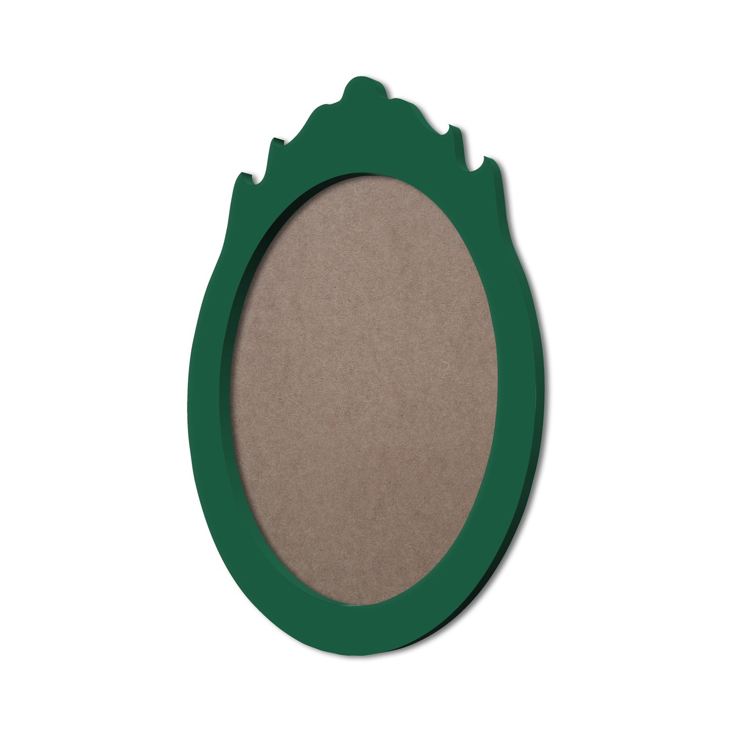 Moldura Provençal Colorida Oval em MDF 6mm Para Quadros Decorativos Com Fundo MDF