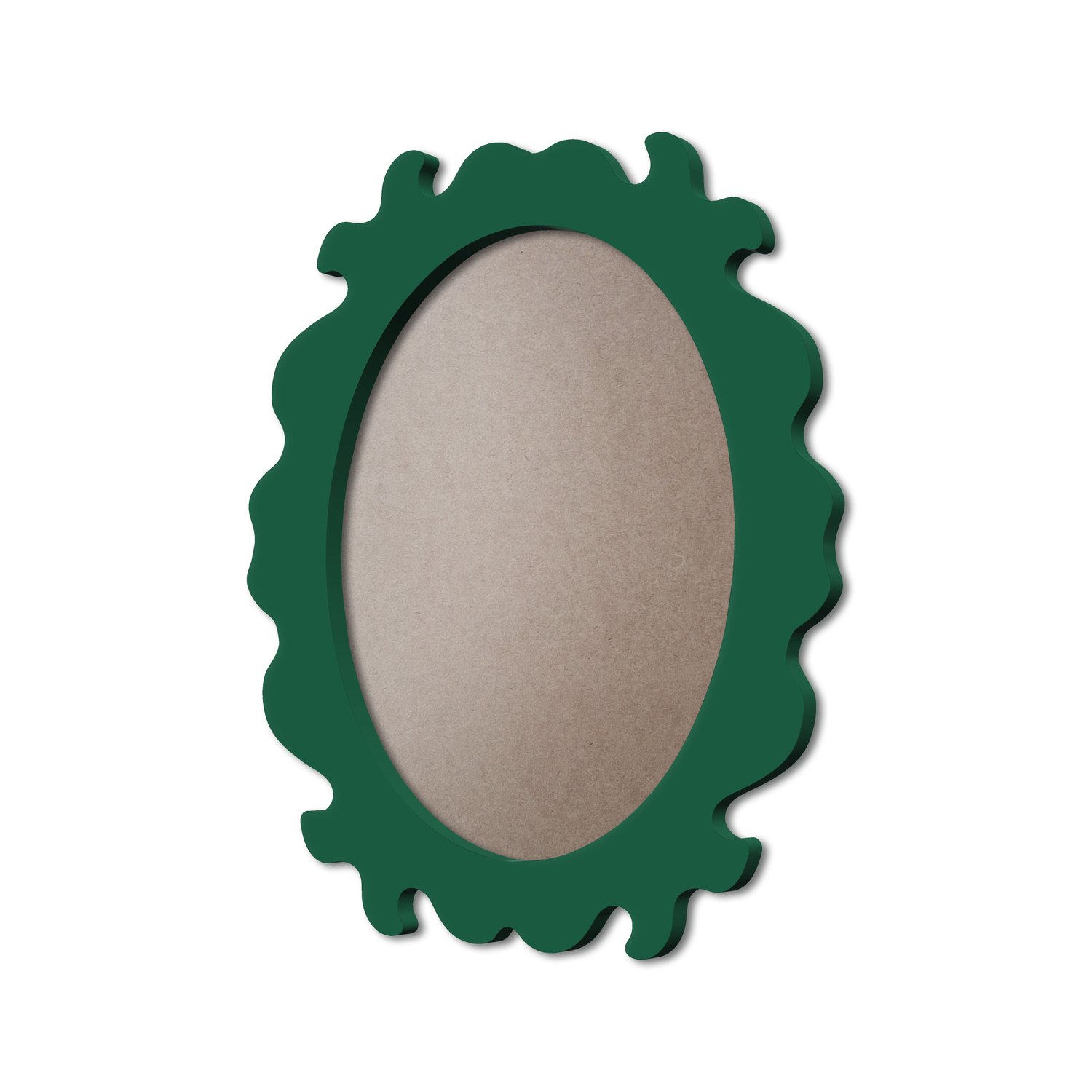 Moldura Provençal Colorida Oval Em MDF 6mm Para Quadros Decorativos Com Fundo MDF e PVC Antirreflexo