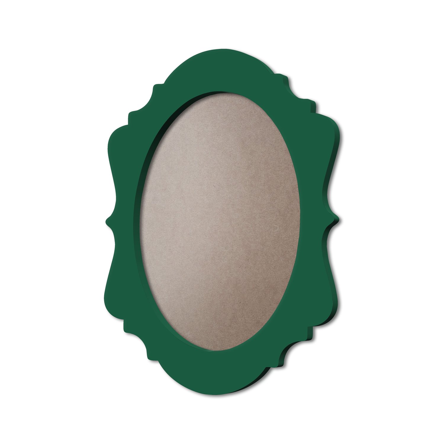 Moldura Provençal Colorida Oval Em MDF 6mm Para Quadros Decorativos Com Fundo MDF e PVC Antirreflexo
