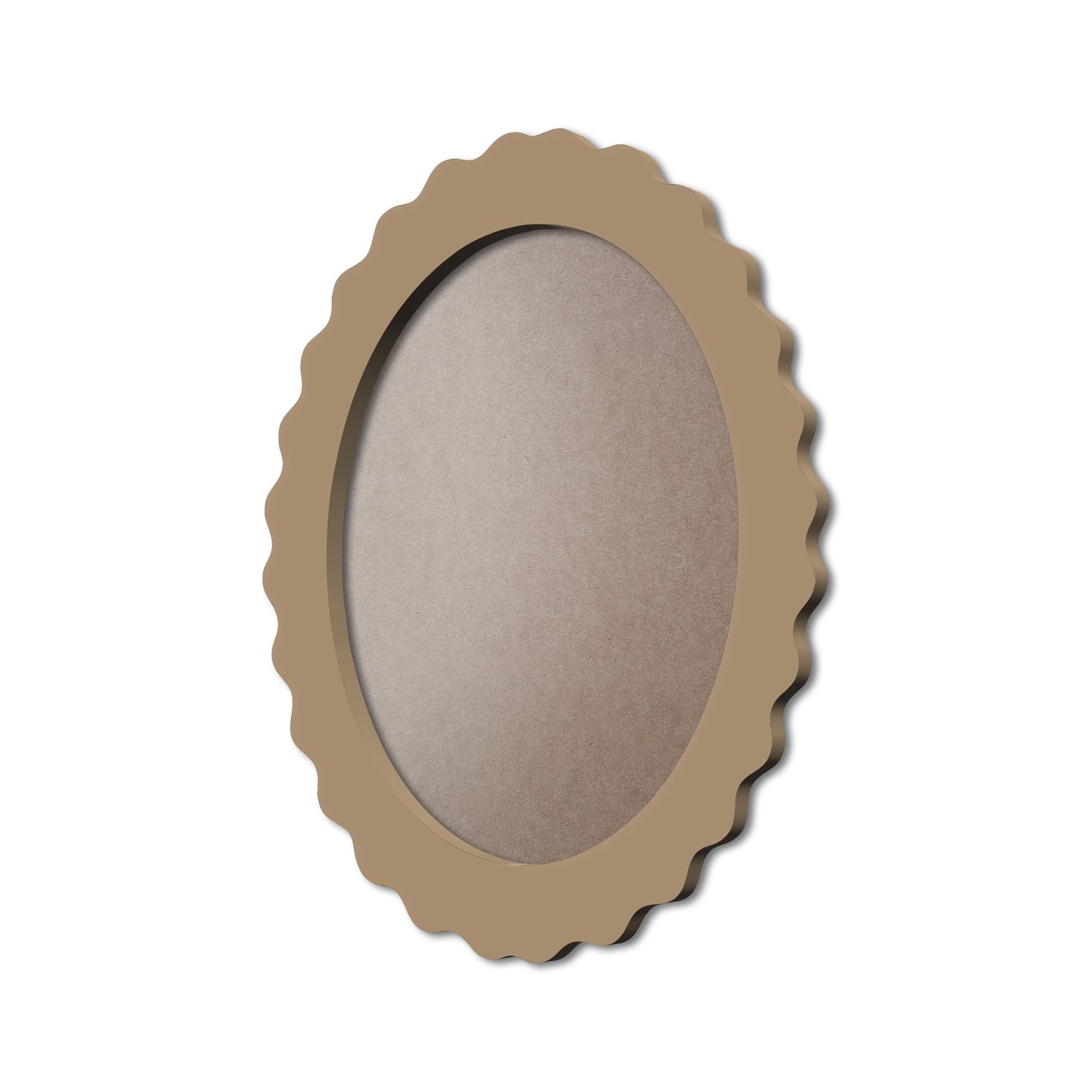 Moldura Provençal Colorida Oval Em MDF 6mm Para Quadros Decorativos Com Fundo MDF e PVC Antirreflexo
