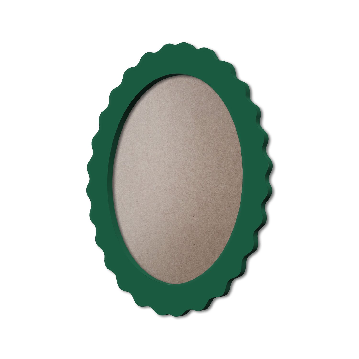 Moldura Provençal Colorida Oval Em MDF 6mm Para Quadros Decorativos Com Fundo MDF e PVC Antirreflexo