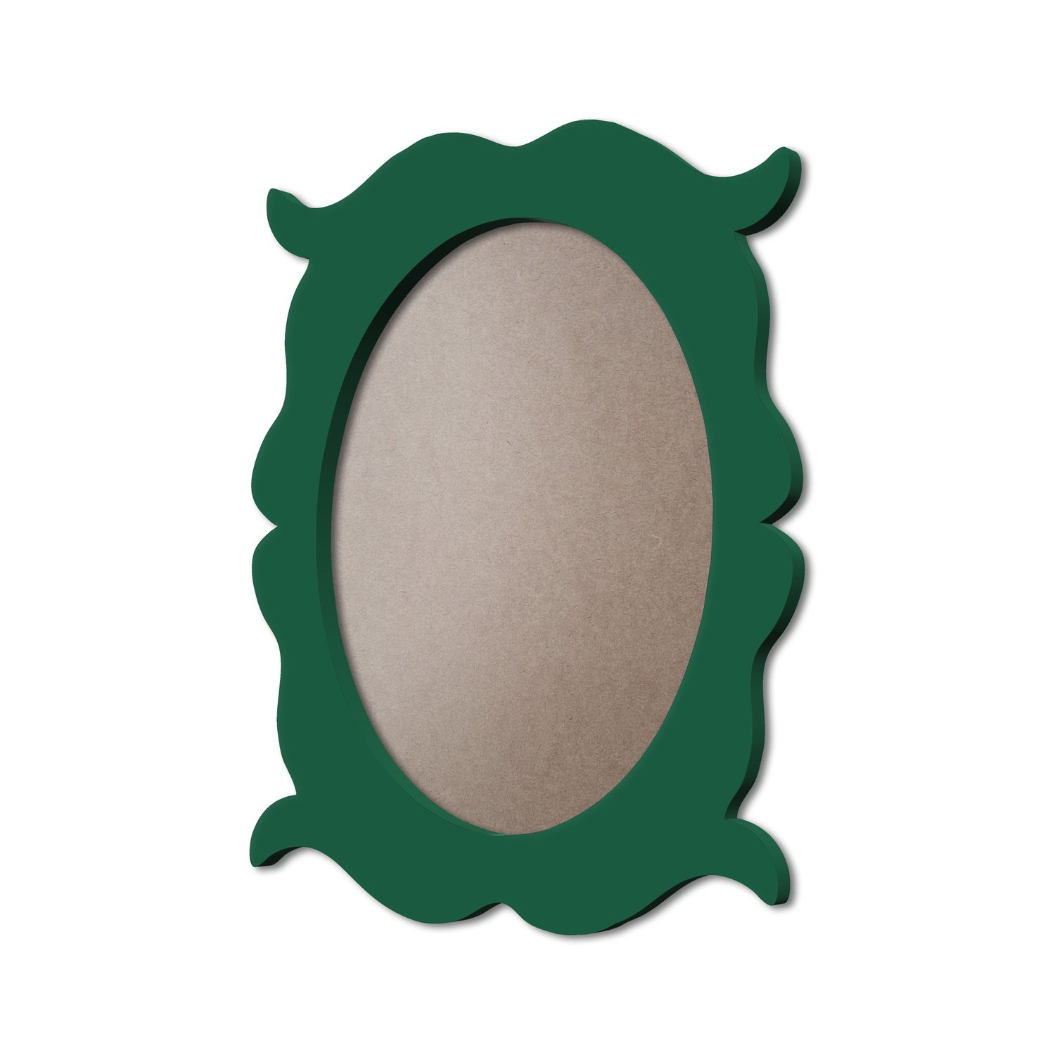 Moldura Provençal Colorida Oval Em MDF 6mm Para Quadros Decorativos Com Fundo MDF e PVC Antirreflexo