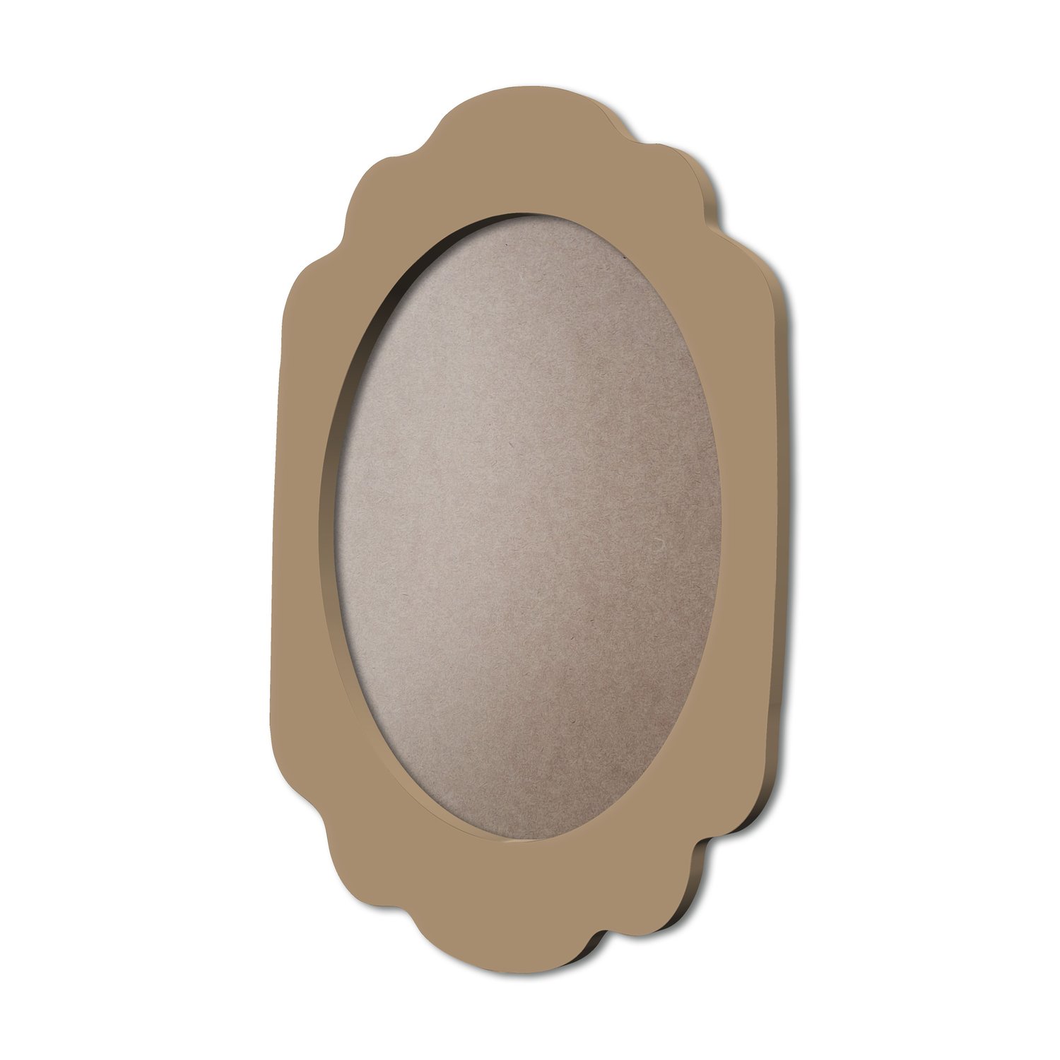 Moldura Provençal Colorida Oval Em MDF 6mm Para Quadros Decorativos Com Fundo MDF e PVC Antirreflexo